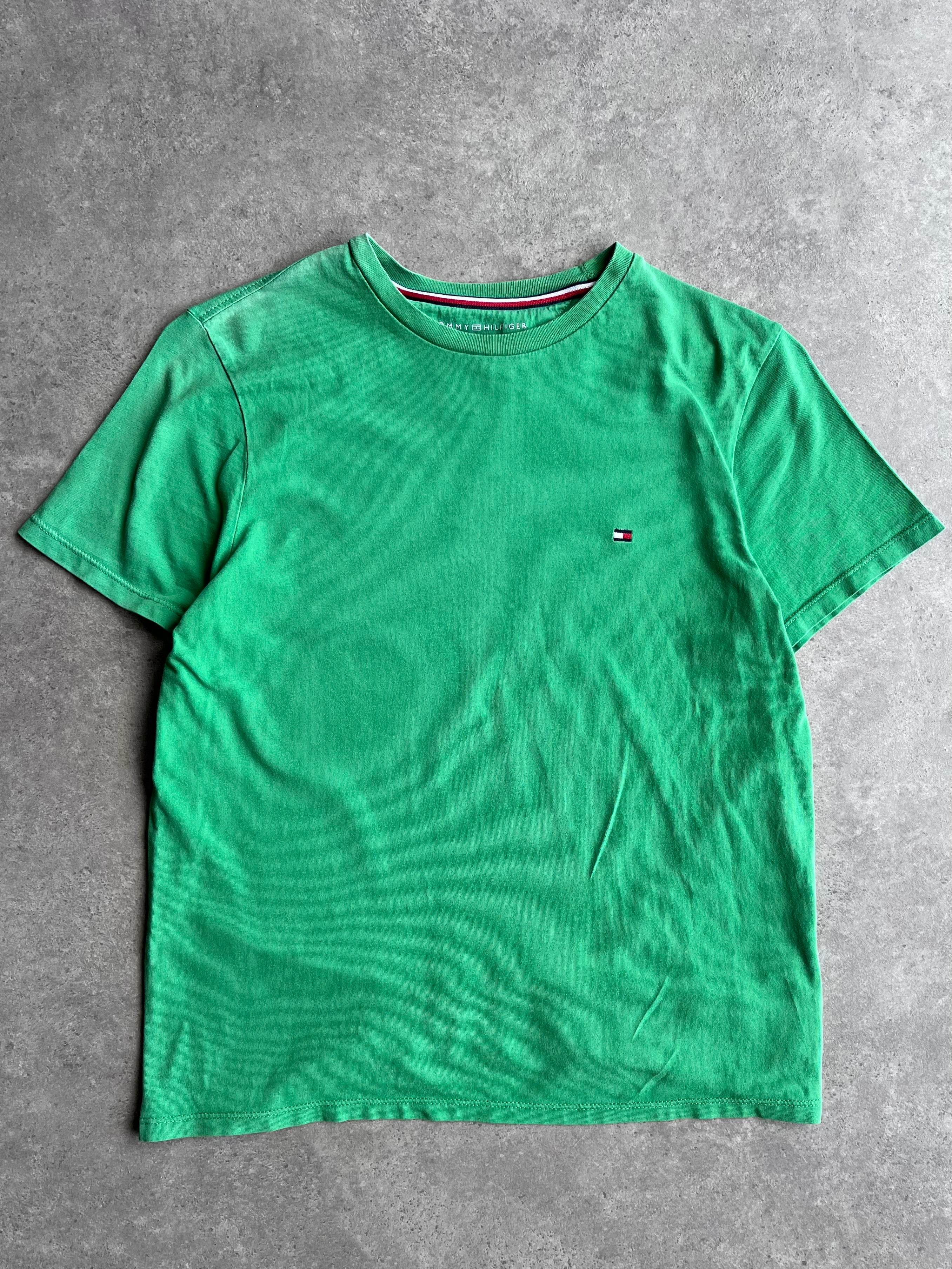 טי שירט Tommy Hilfiger ירוקה קלאסית וינטג׳ - XS