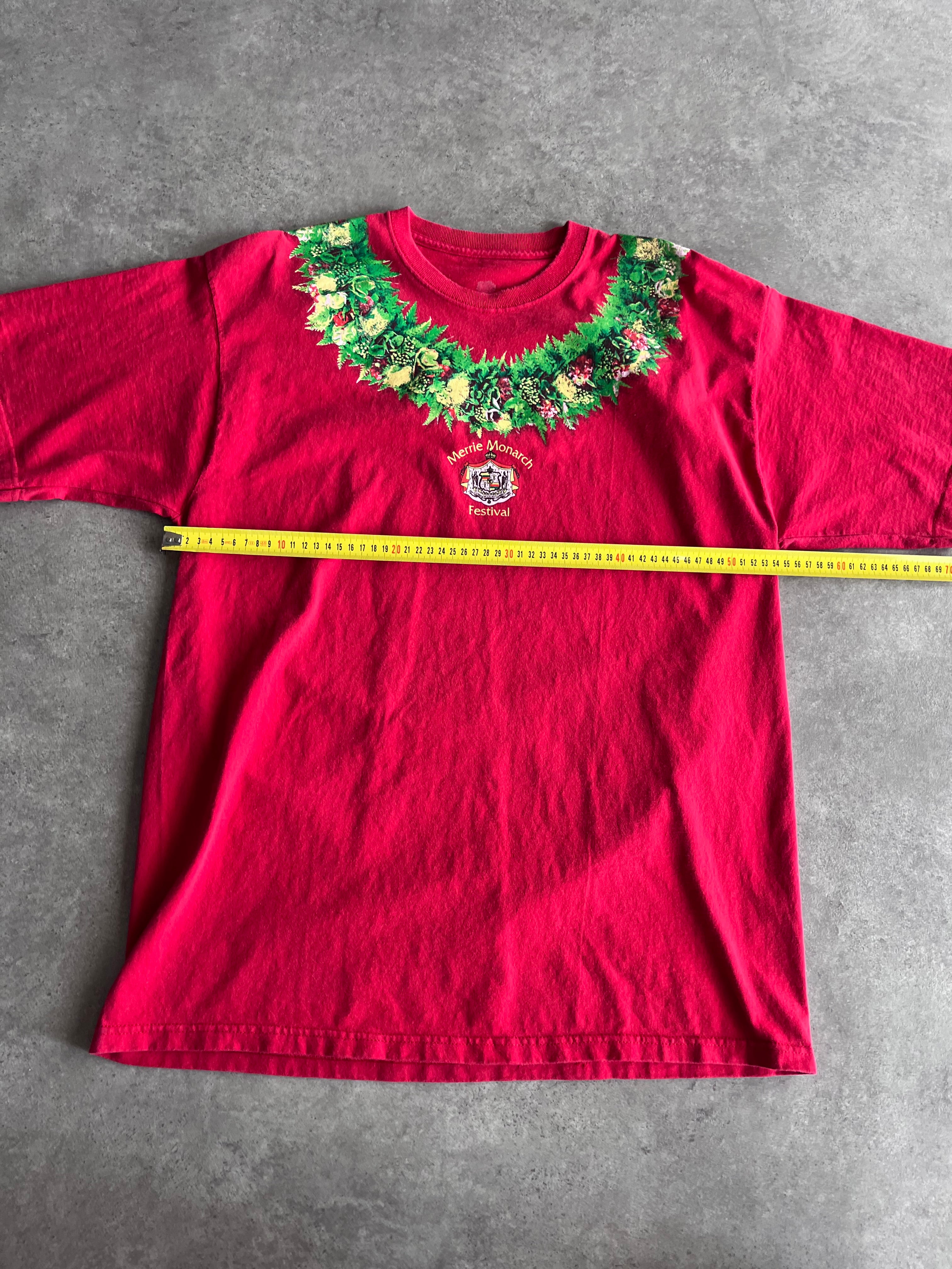 טי שירט Merrie Monarch Festival הוואי וינטג׳ -  XL