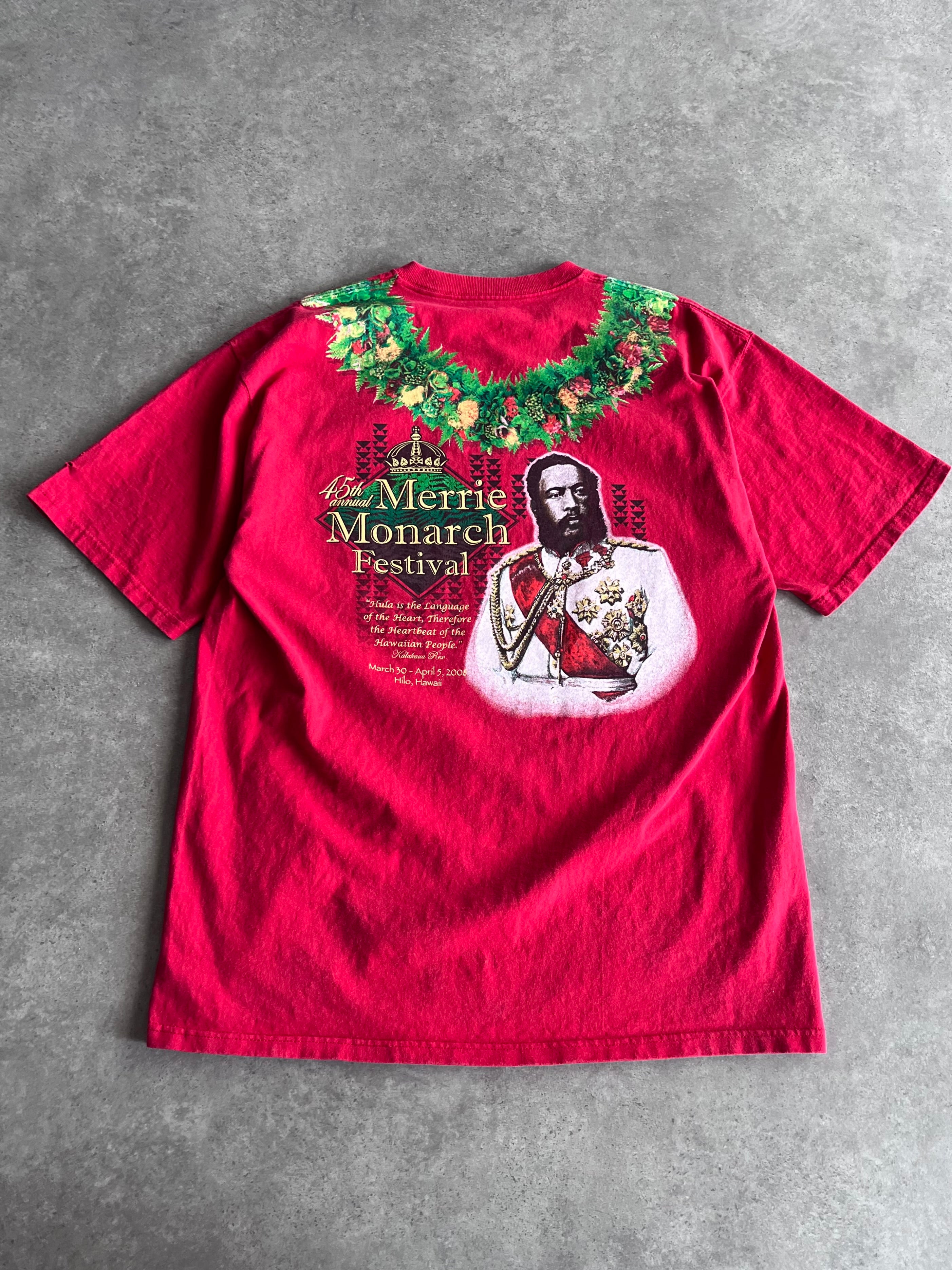טי שירט Merrie Monarch Festival הוואי וינטג׳ -  XL