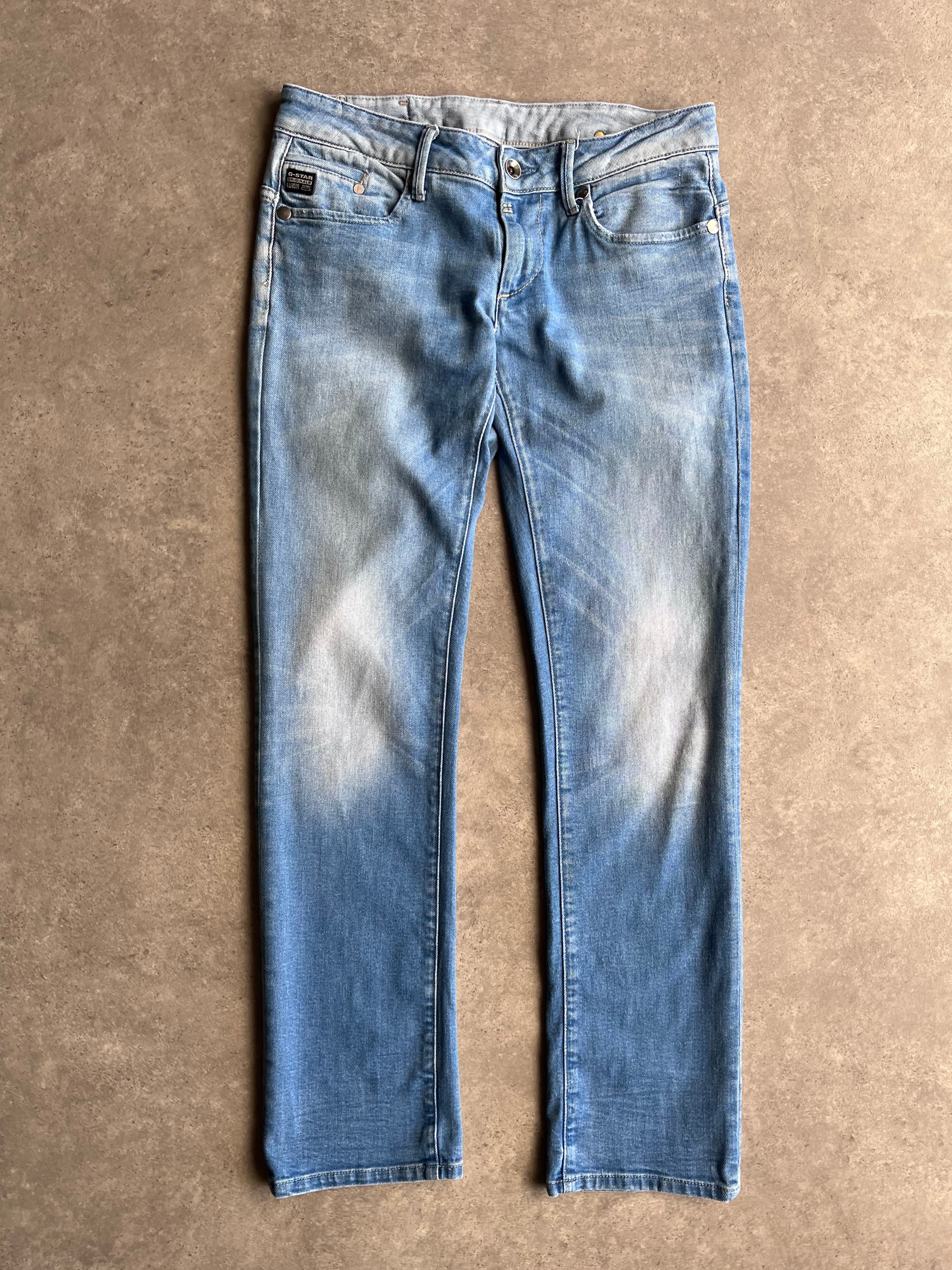 ג׳ינס נמוך G-Star Raw Slim כחול בהיר וינטג׳ - 31