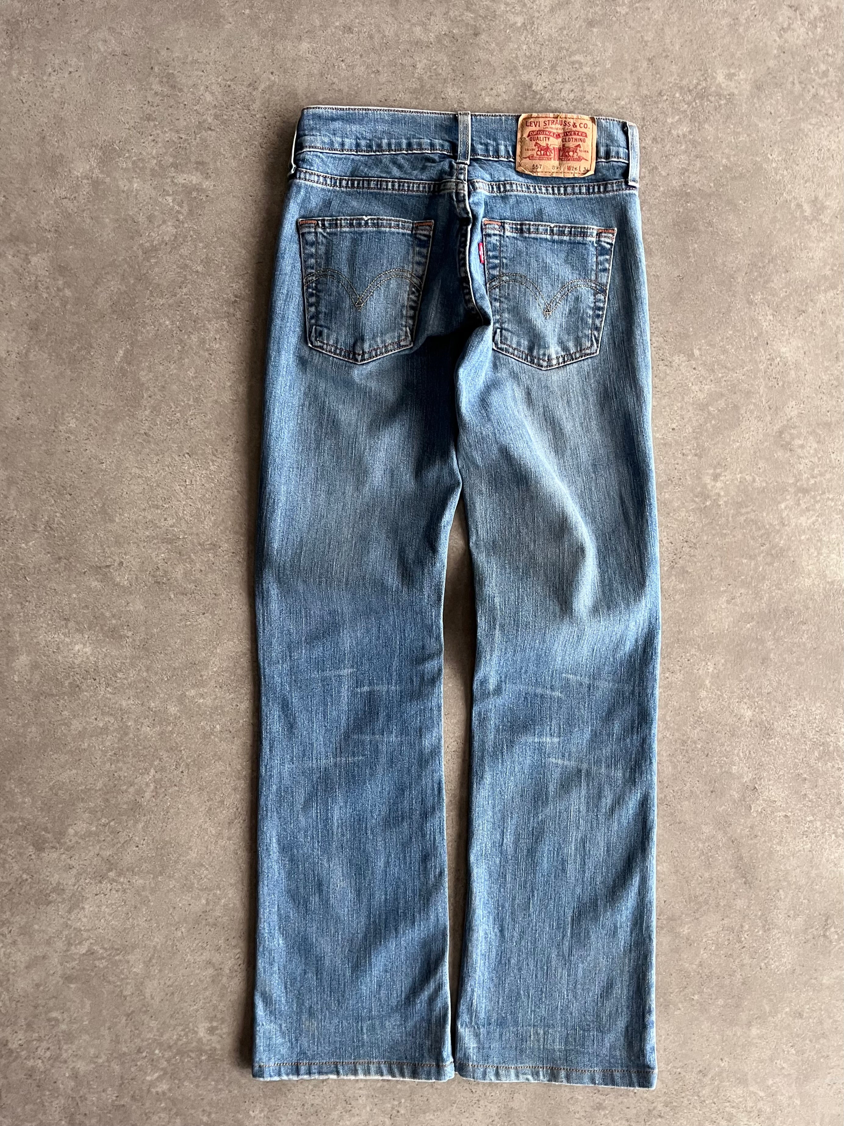 ג׳ינס Levi’s Eve Straight Fit נמוך כחול בהיר וינטג׳ - 27