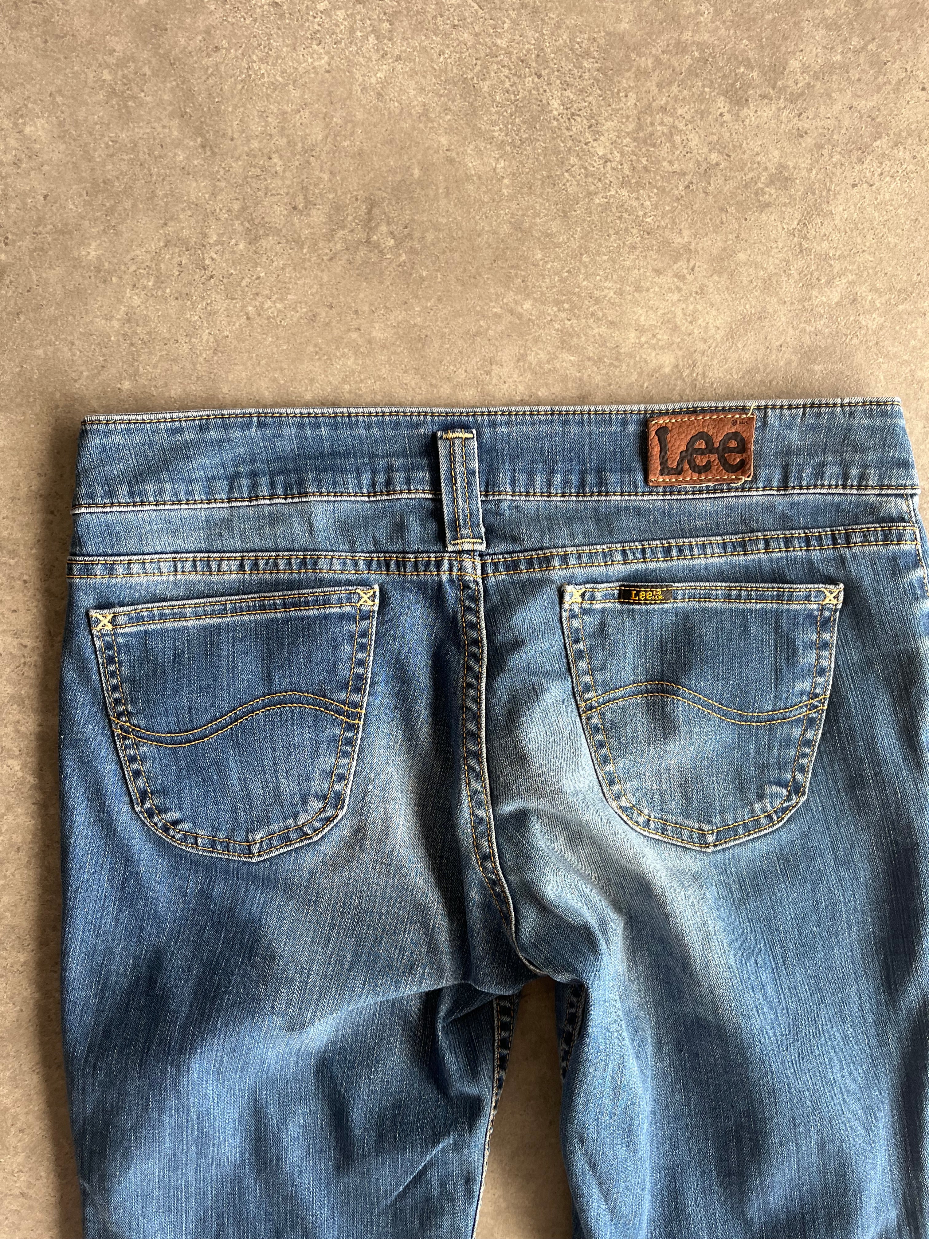 ג׳ינס Lee קפרי נמוך עם שסעי רוכסן וינטג׳ - 34