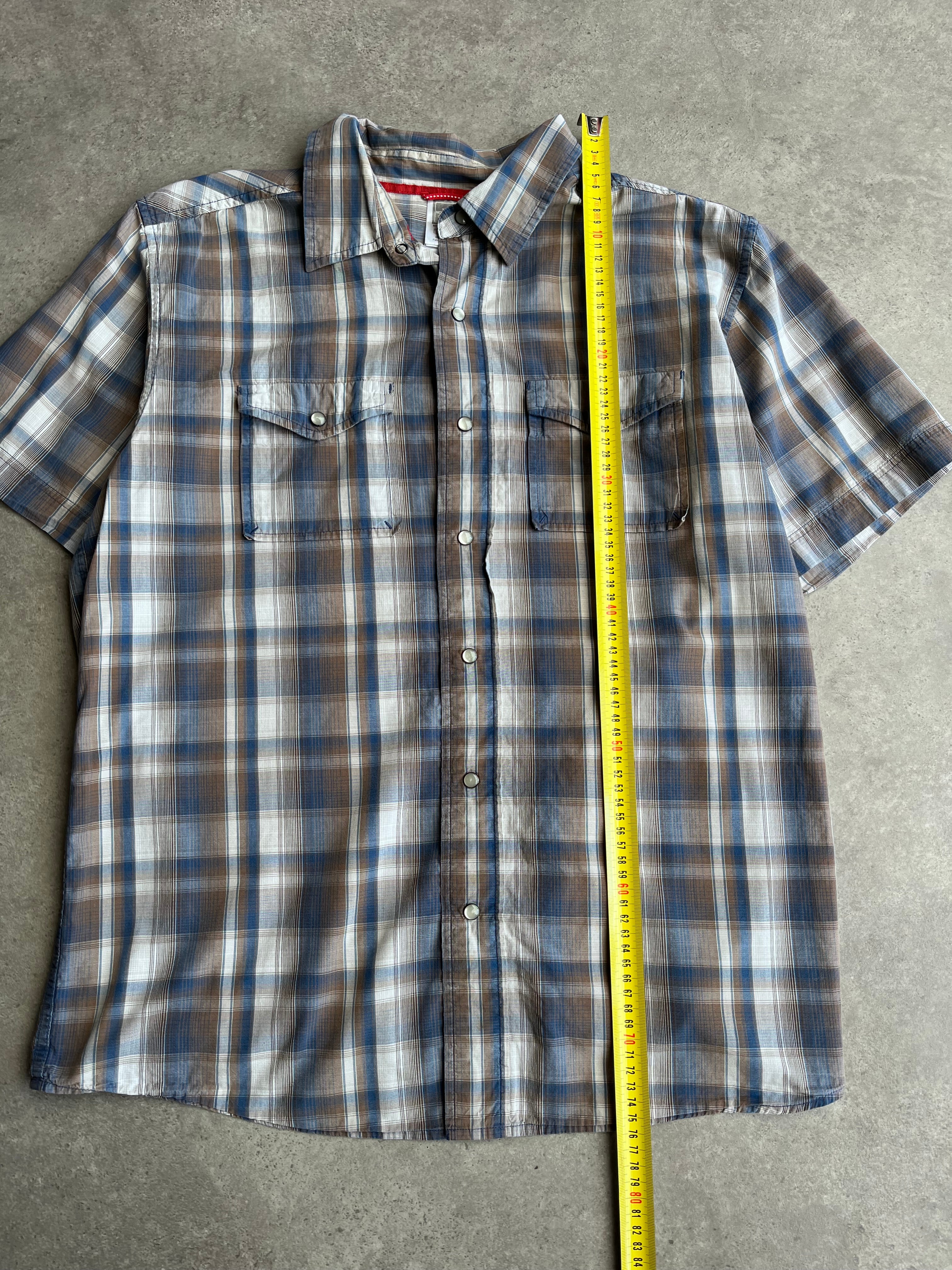 חולצת כפתורים משובצת The North Face וינטג׳ - L