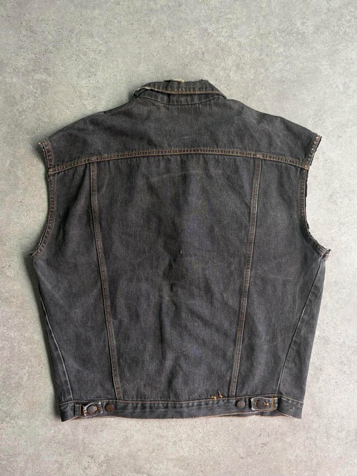 וסט ג׳ינס Wrangler שחור וינטג׳ - XL