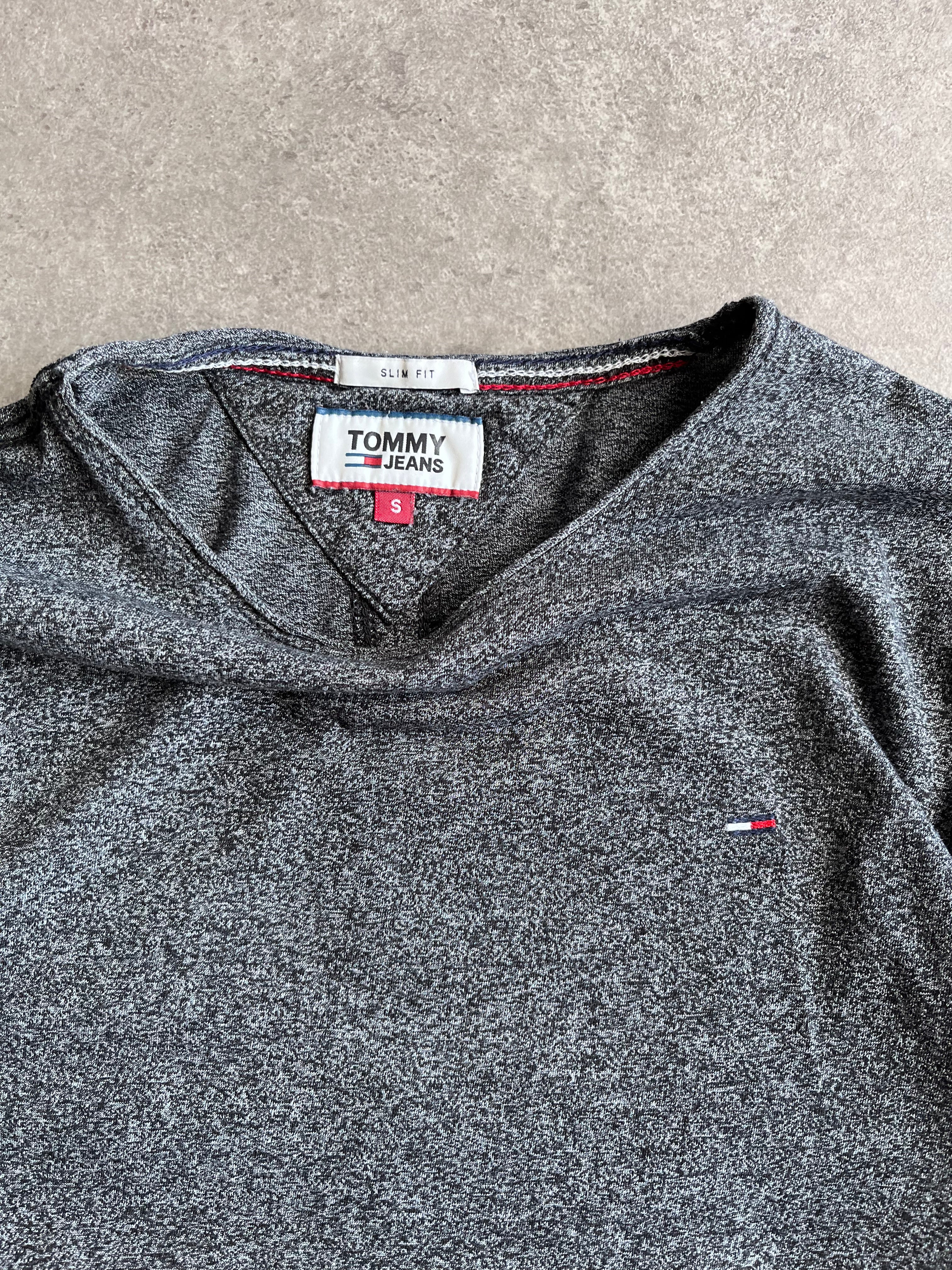 טי שירט Tommy Jeans מלנז׳ אפור וינטג׳ - S