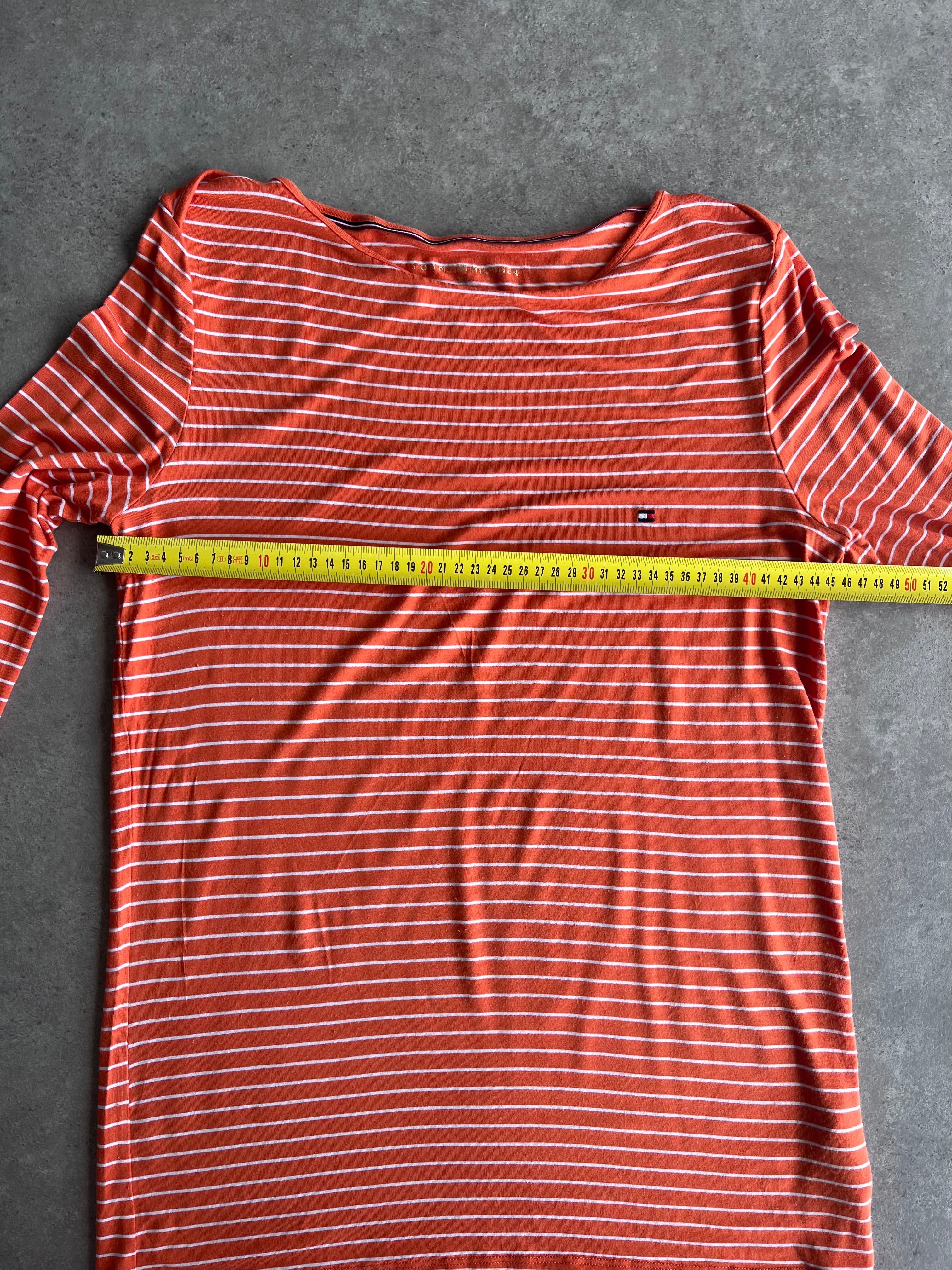 חולצת Tommy Hilfiger פסים עם חיתוכי כתף וינטג׳ - XL