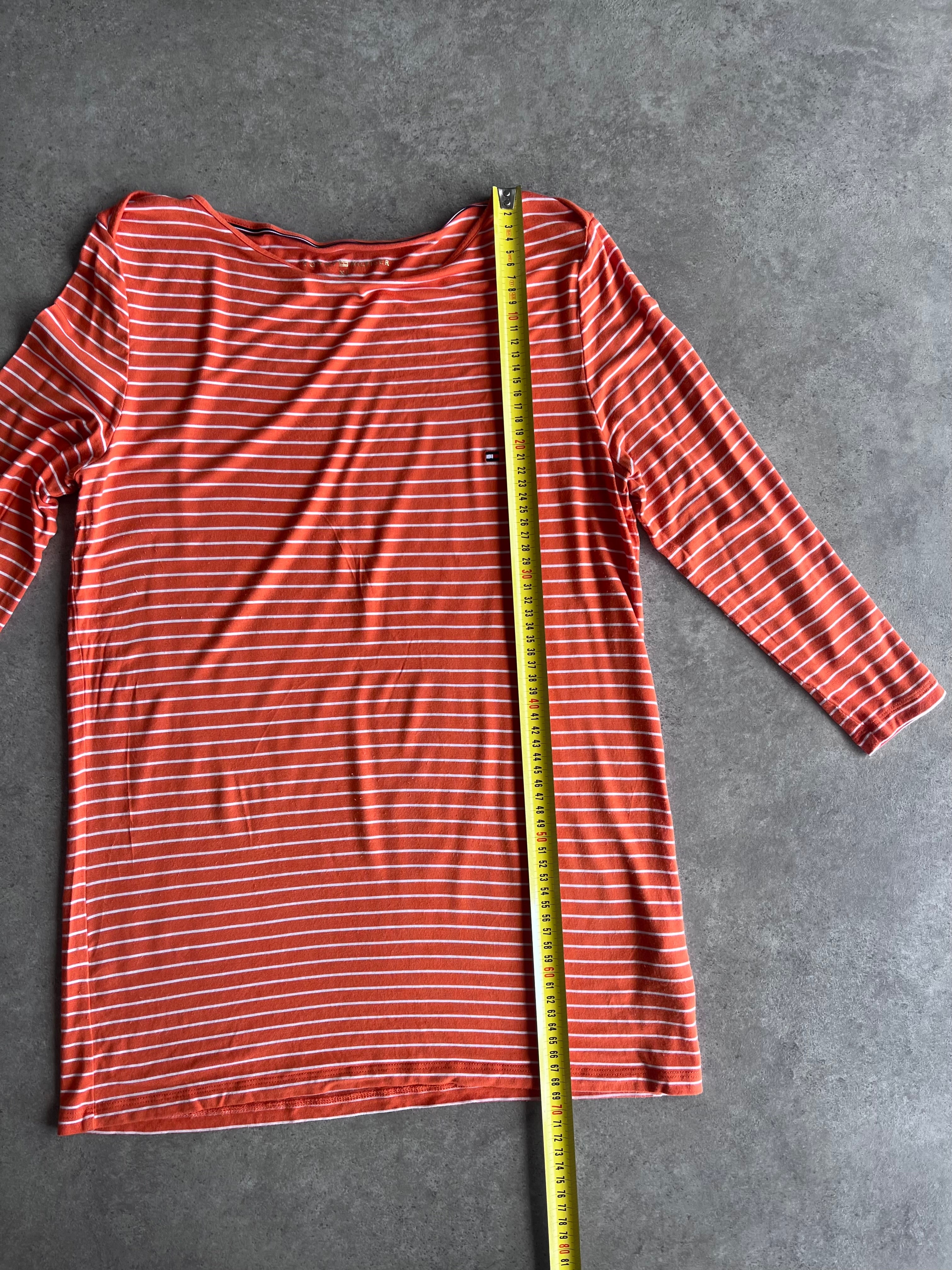 חולצת Tommy Hilfiger פסים עם חיתוכי כתף וינטג׳ - XL