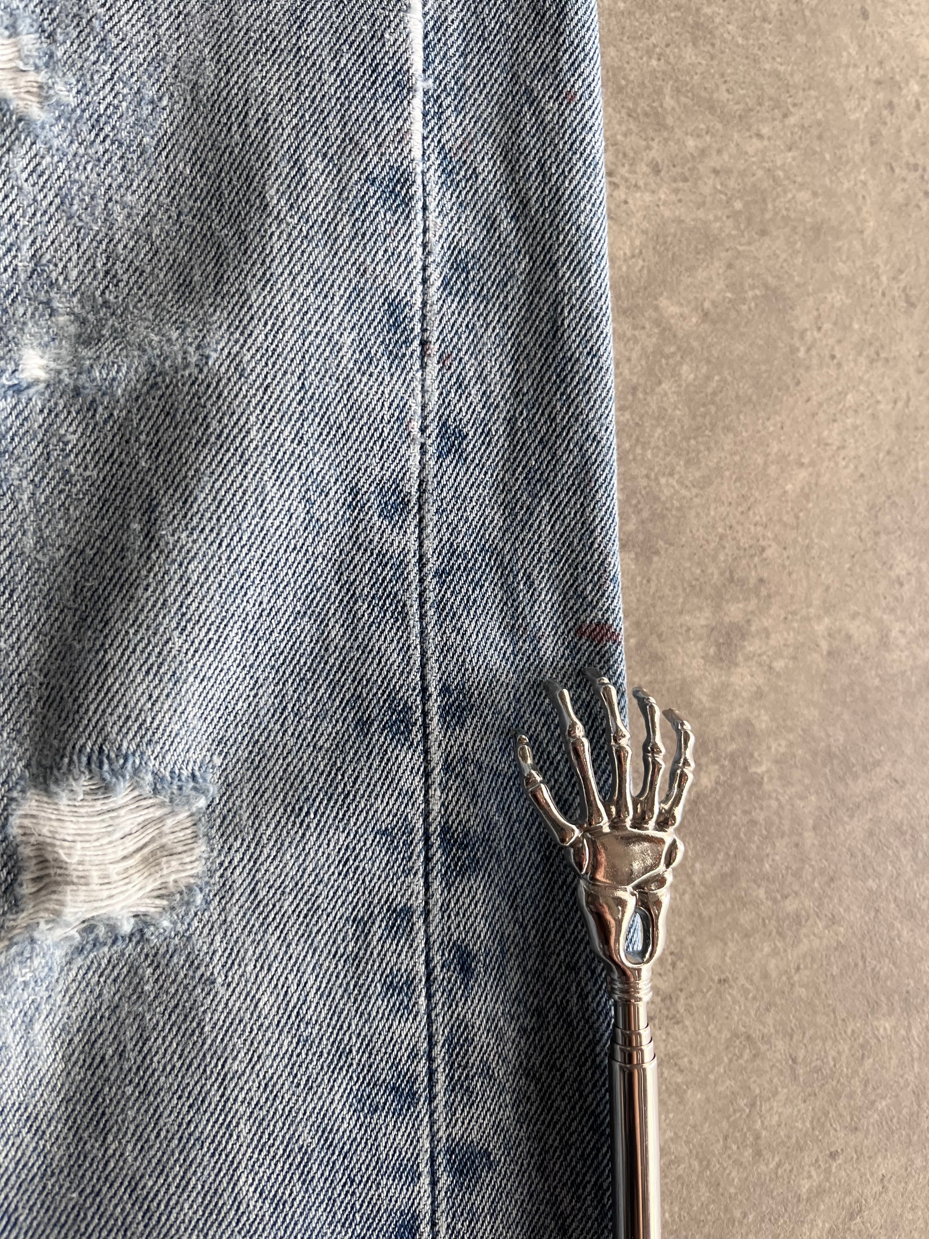 ג׳ינס Levi’s 505 וינטג׳ דהוי עם קרעים - 32