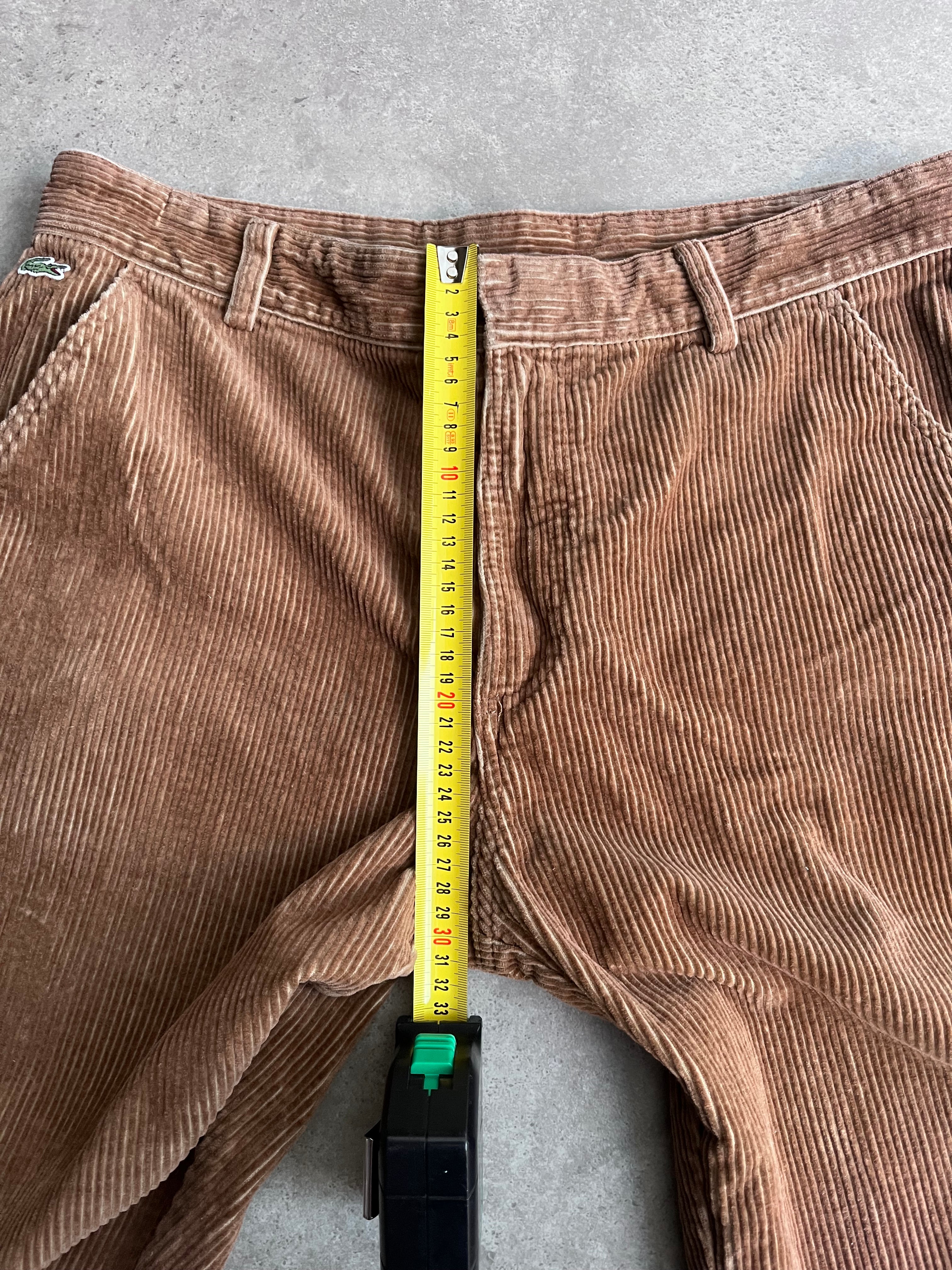 מכנסי קורדרוי חום Lacoste וינטג׳ - 35