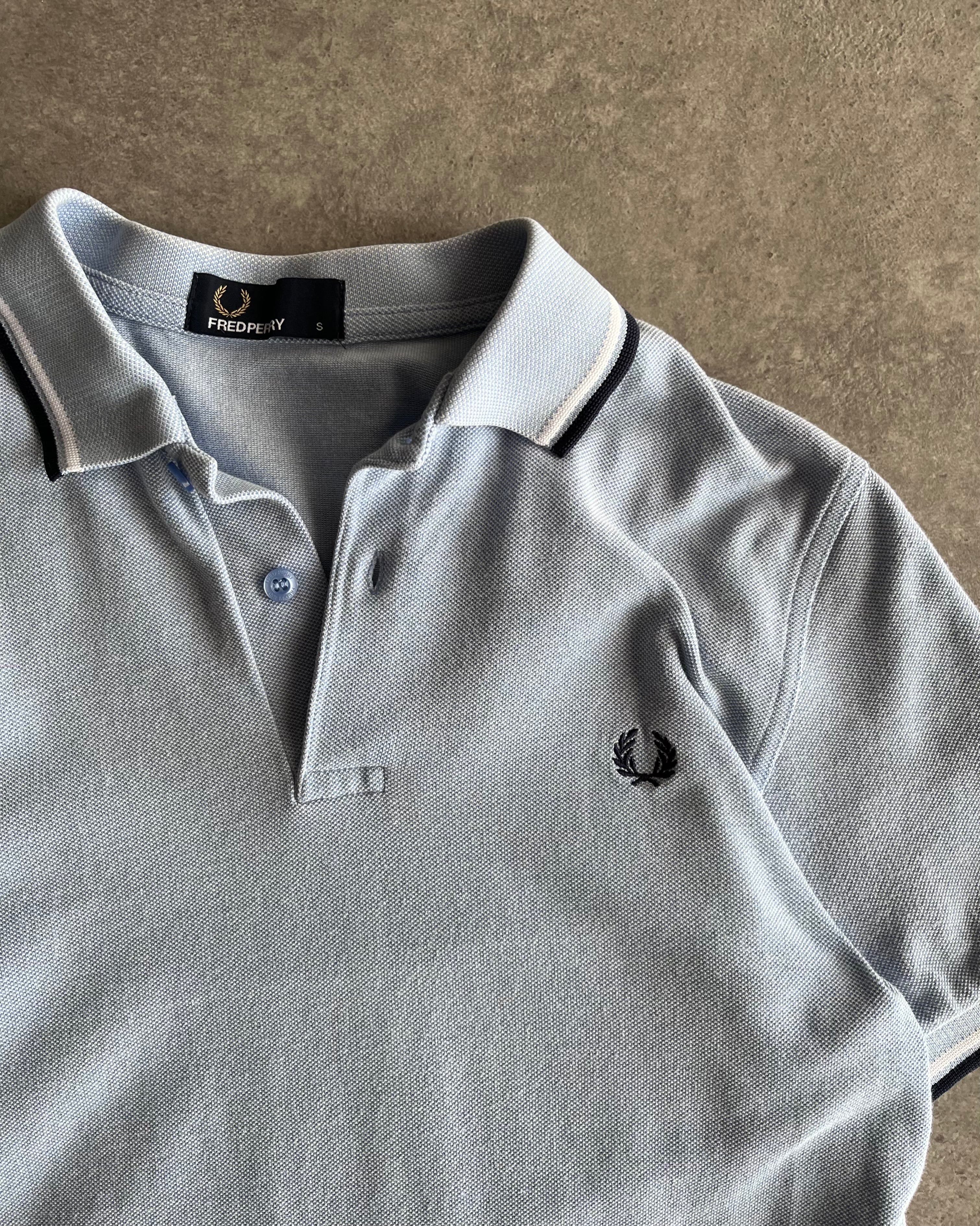 פולו Fred Perry קלאסי כחול בהיר וינטג׳- S