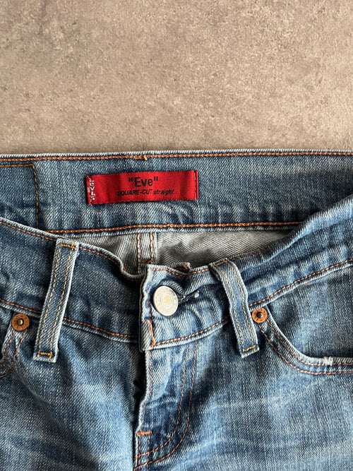 ג׳ינס Levi’s Eve Straight Fit נמוך כחול בהיר וינטג׳ - 27