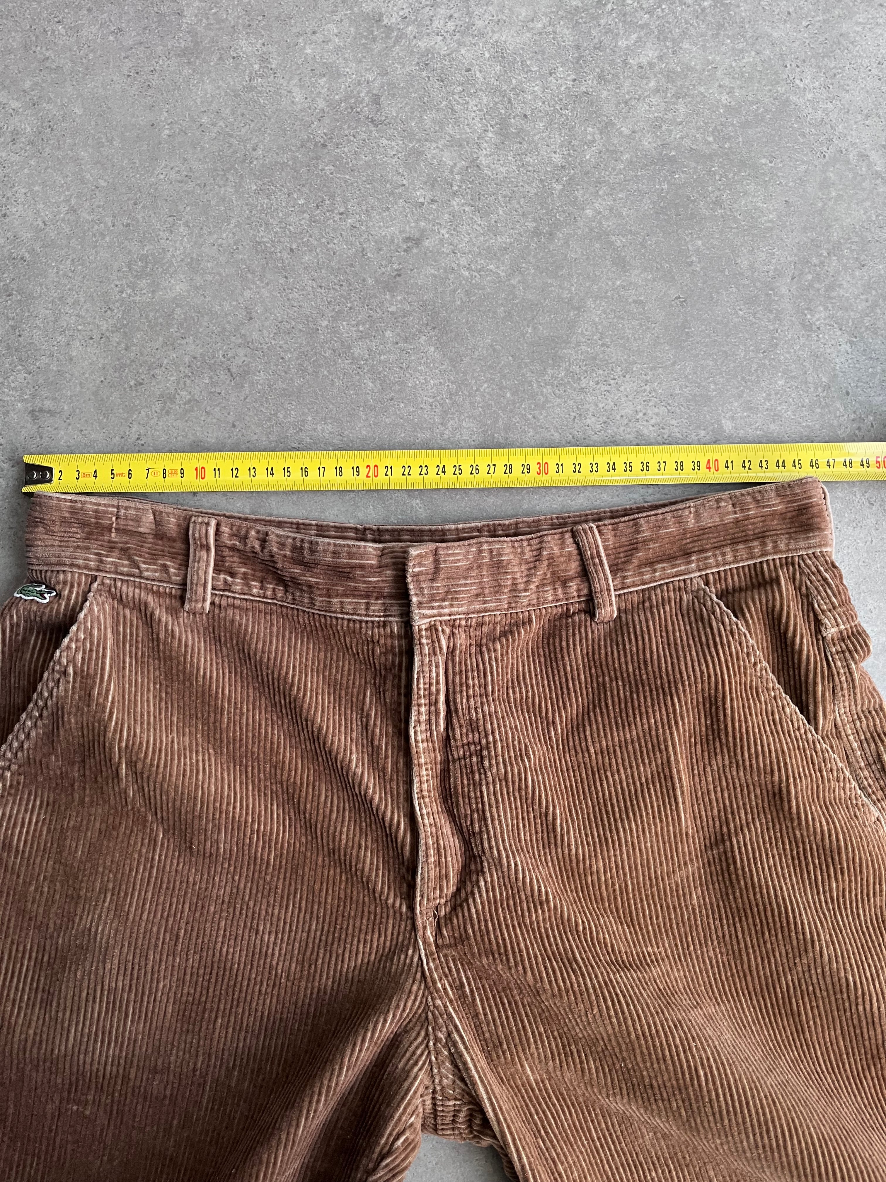 מכנסי קורדרוי חום Lacoste וינטג׳ - 35
