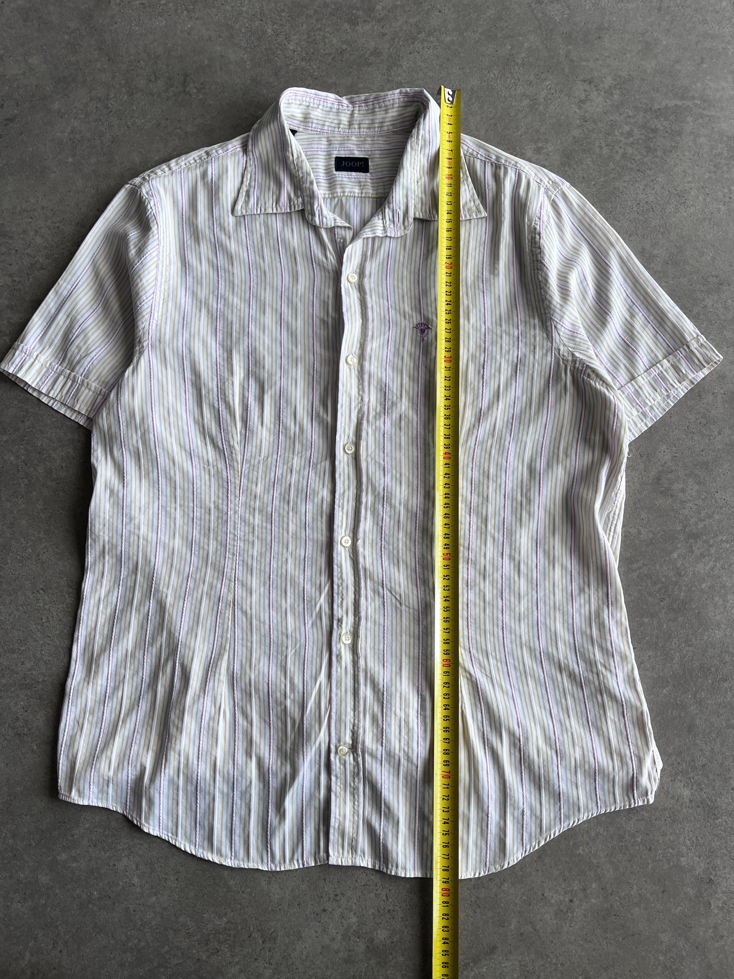 חולצת כפתורים JOOP! פסים קצרים וינטג׳ - L