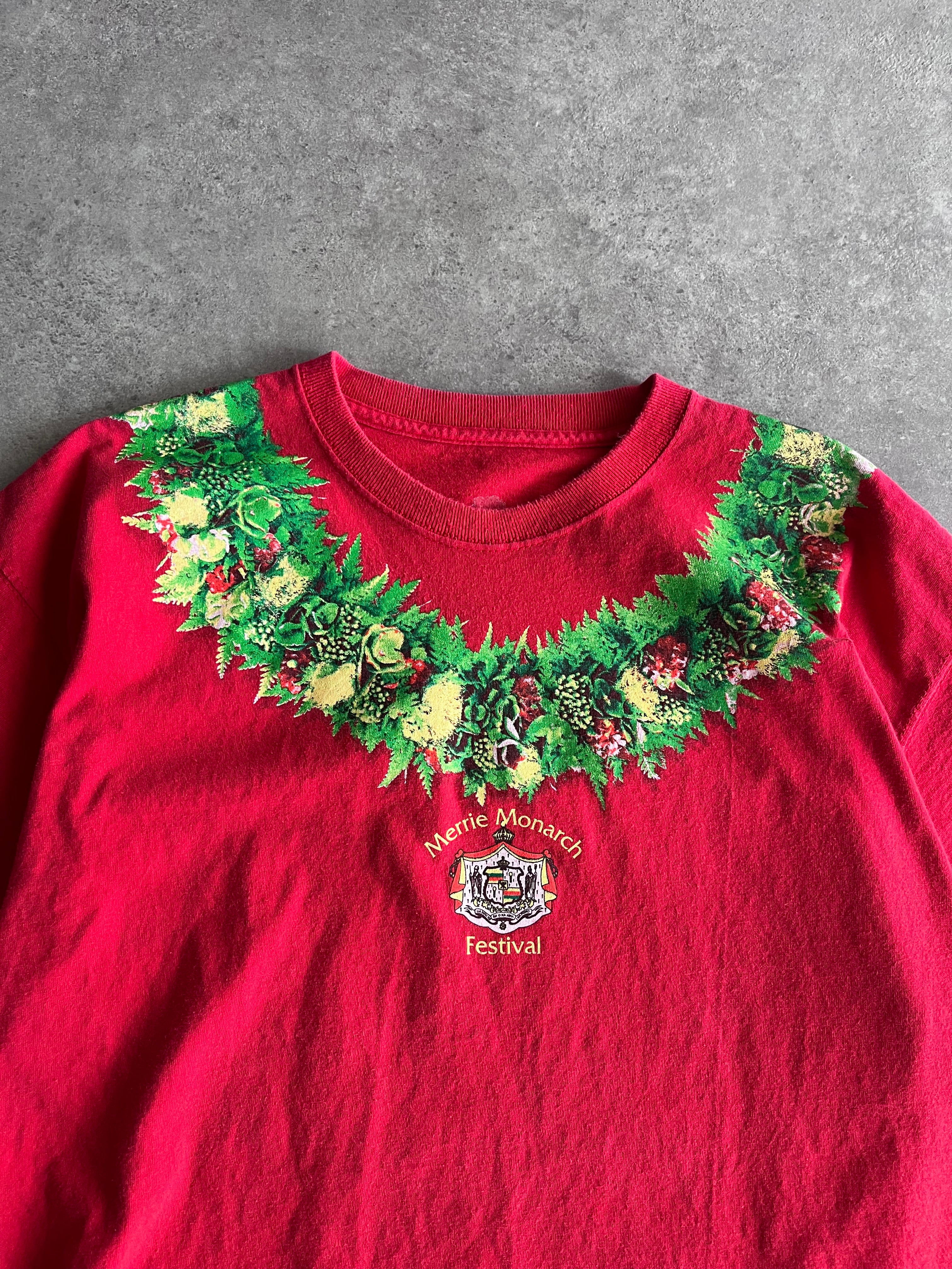 טי שירט Merrie Monarch Festival הוואי וינטג׳ -  XL