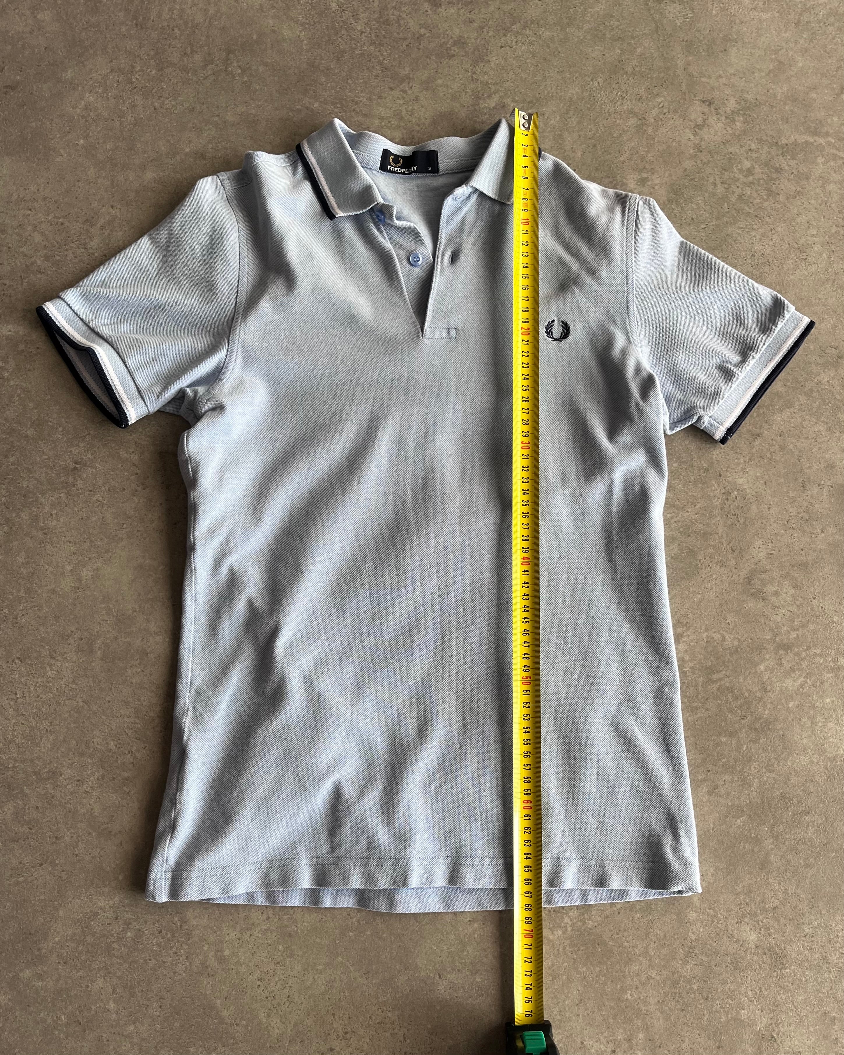 פולו Fred Perry קלאסי כחול בהיר וינטג׳- S