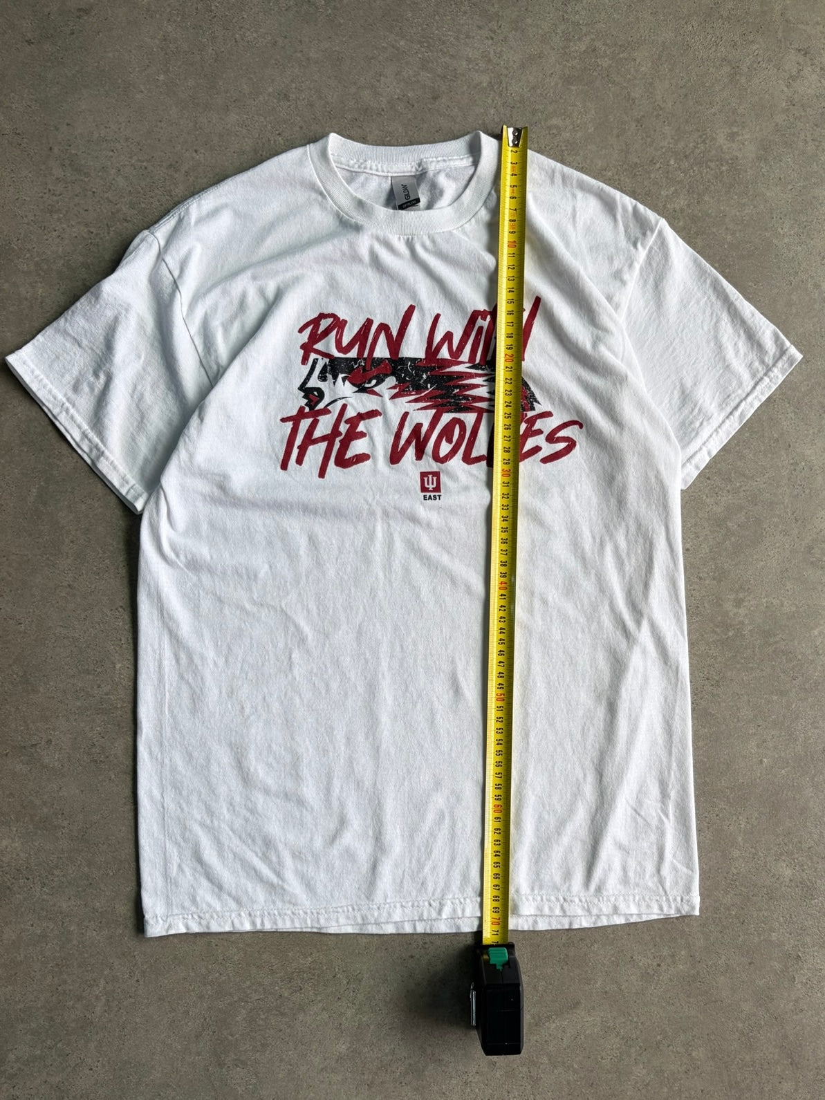 טי שירט Indiana University East “Run With The Wolves” וינטג׳ - S