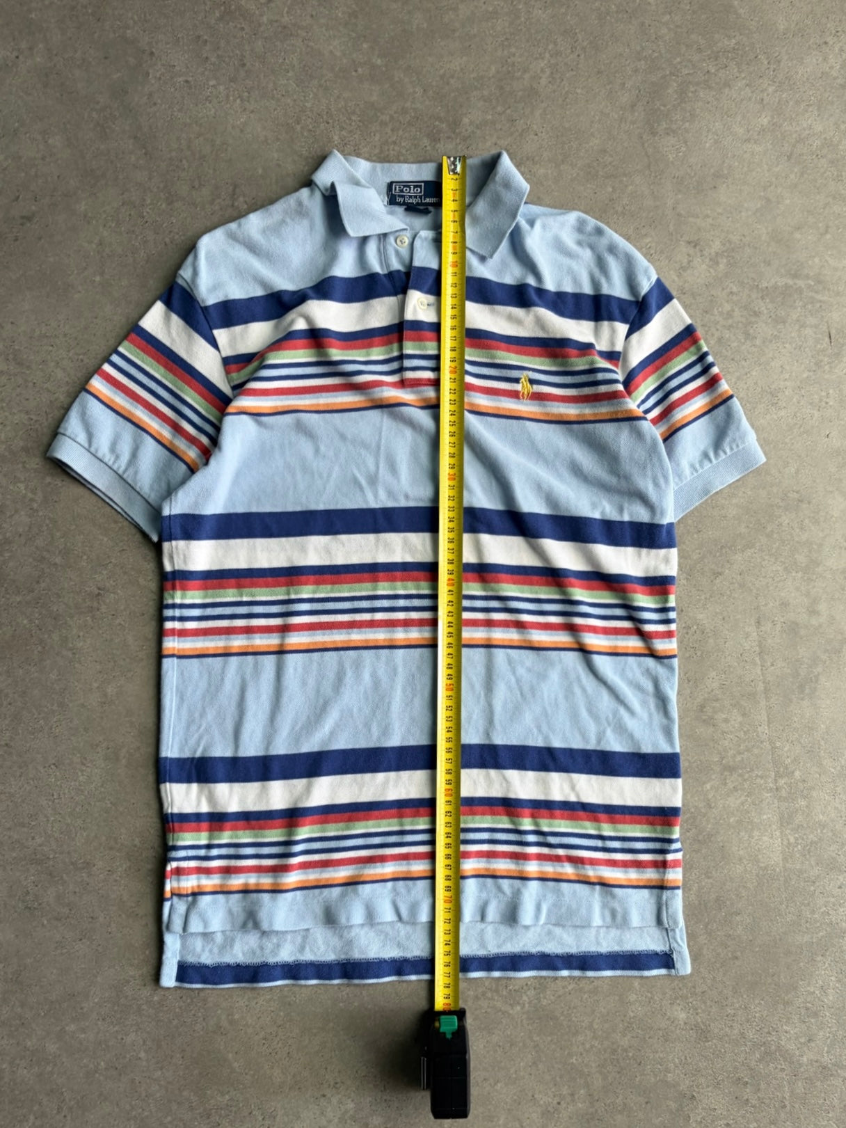 חולצת פולו Polo Ralph Lauren פסים וינטג׳ - S