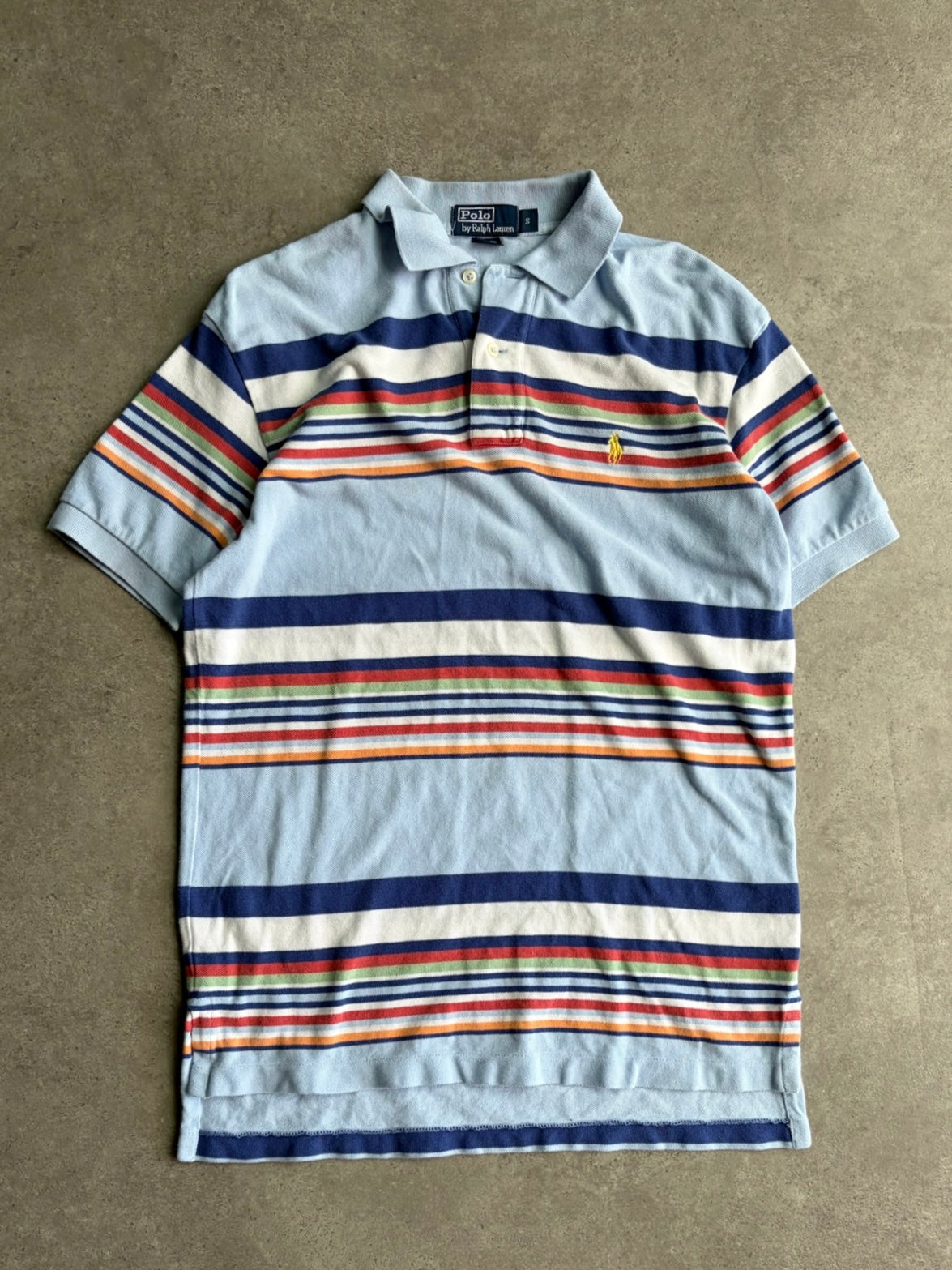 חולצת פולו Polo Ralph Lauren פסים וינטג׳ - S