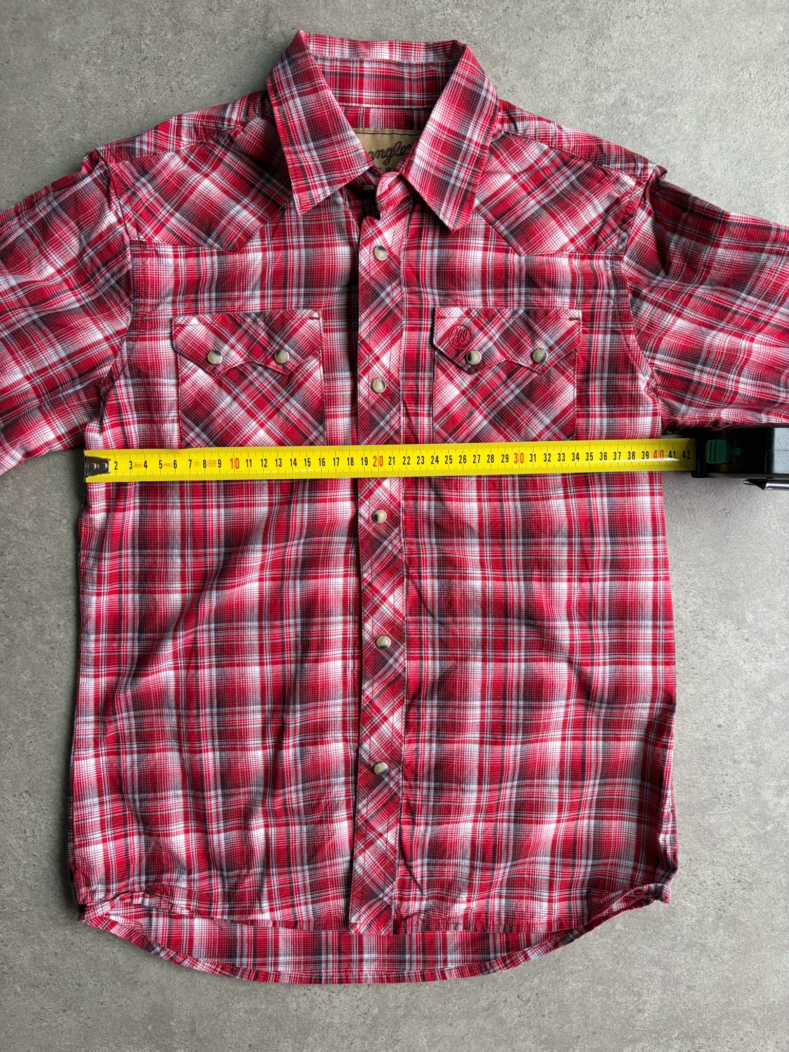 חולצת ווסטרן Wrangler משובצת וינטג׳ - XXS