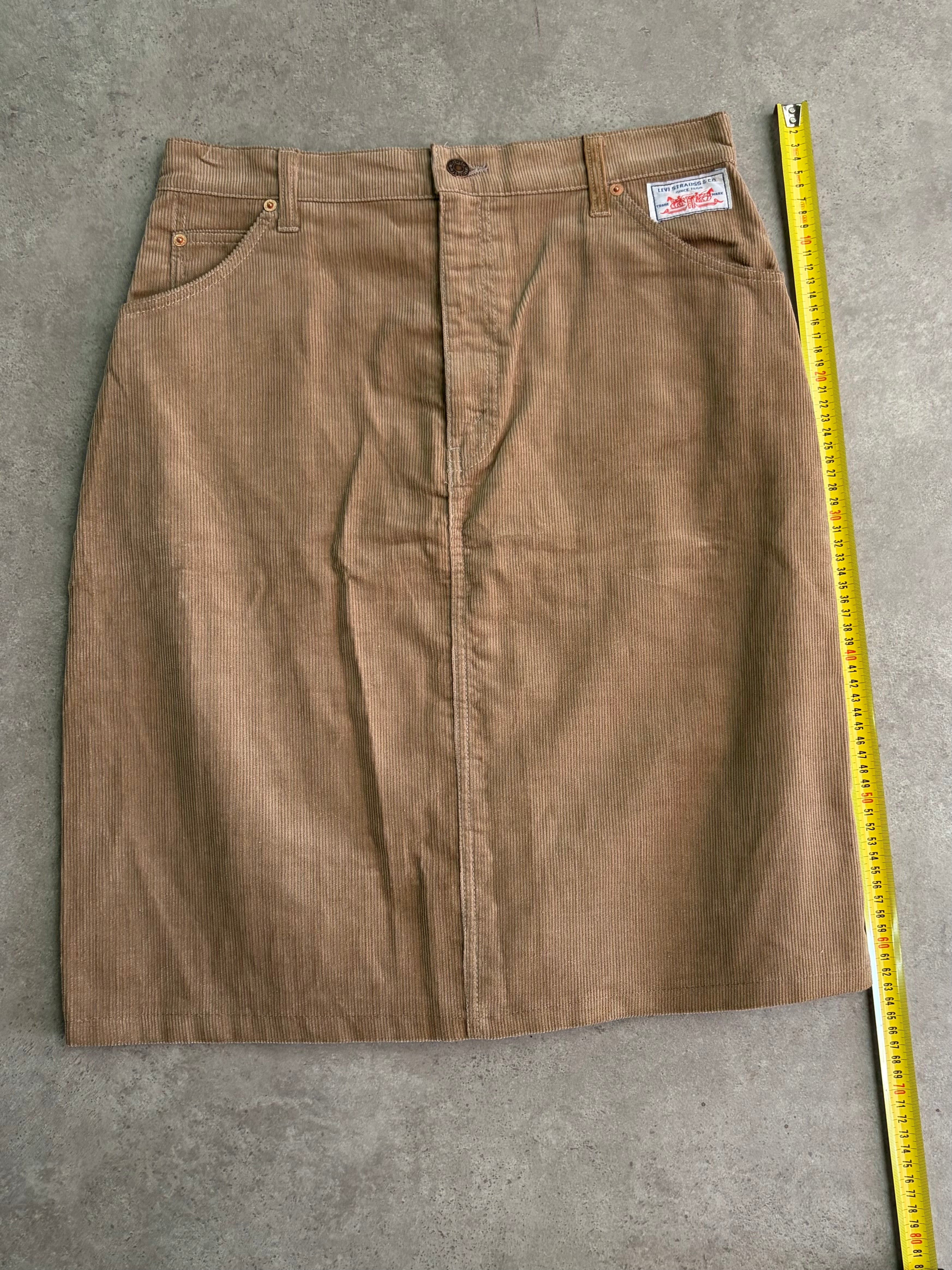 חצאית קורדרוי Levi’s חומה וינטג׳ - 31