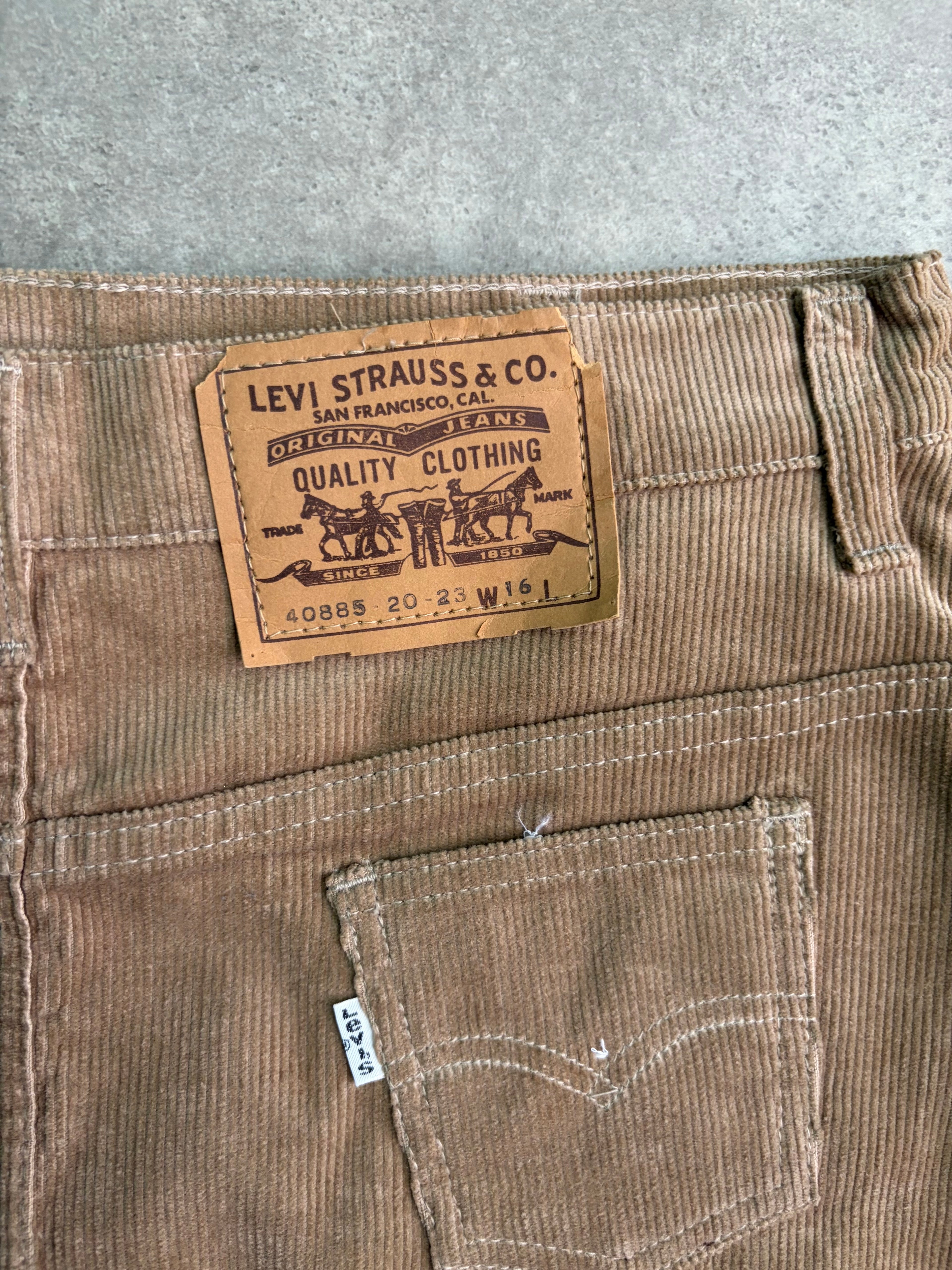 חצאית קורדרוי Levi’s חומה וינטג׳ - 31