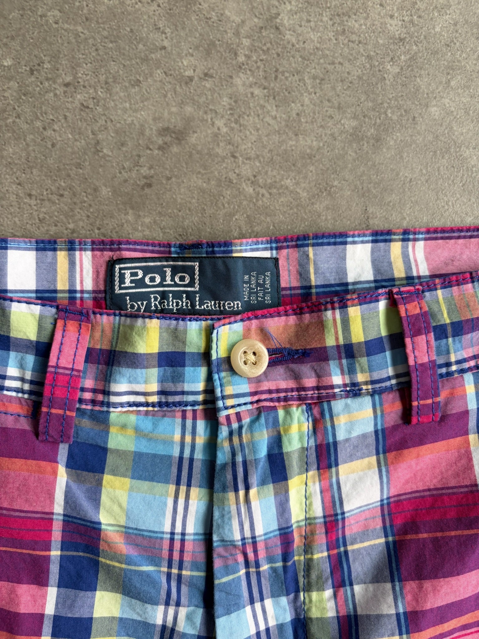 שורט Polo Ralph Lauren משבצות וינטג׳ - 32