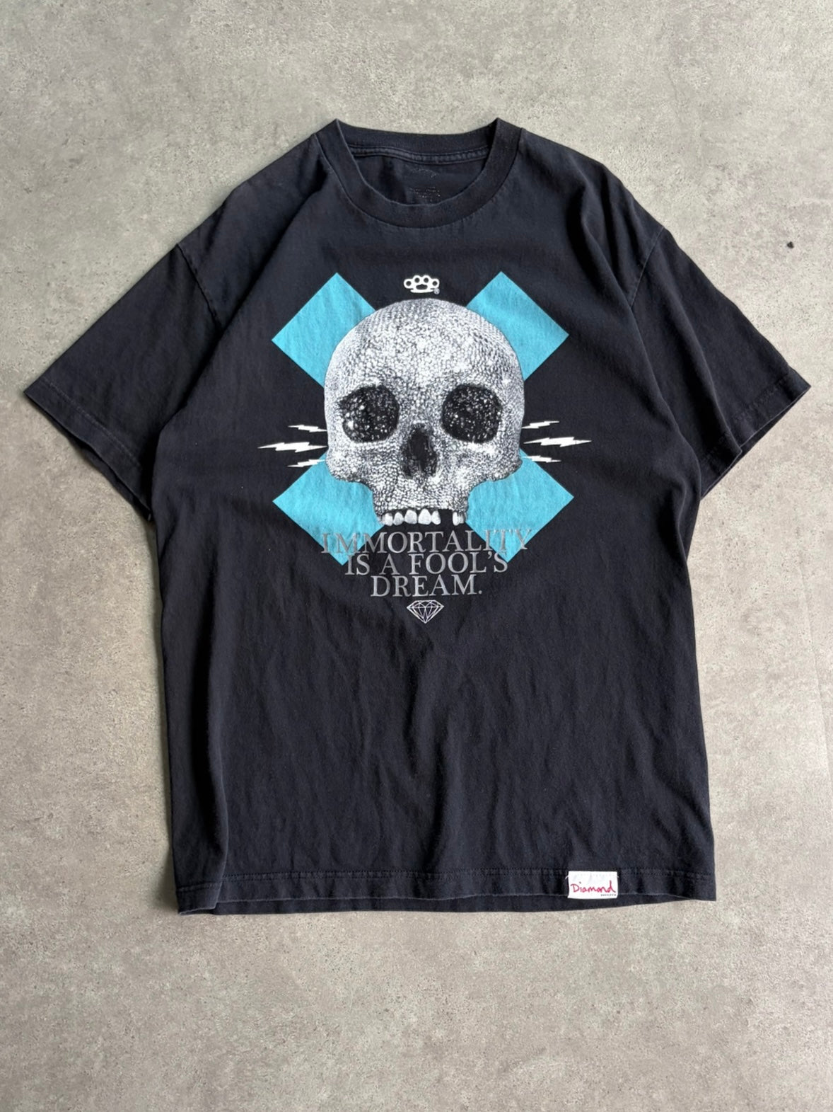 טי שירט Diamond Supply Co. גולגולת וינטג׳ - L