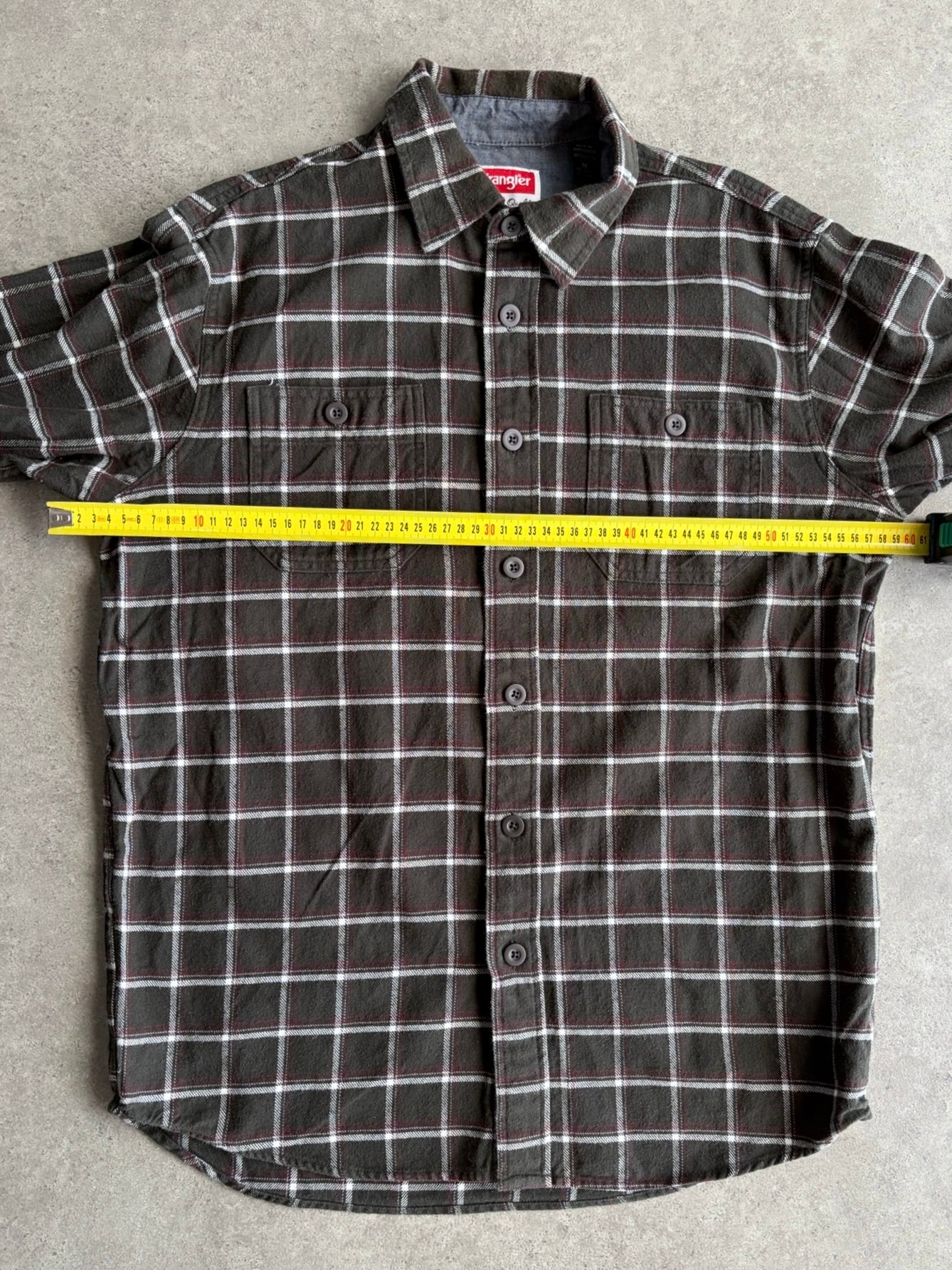 חולצת פלנל Wrangler משובצת וינטג׳ - XL