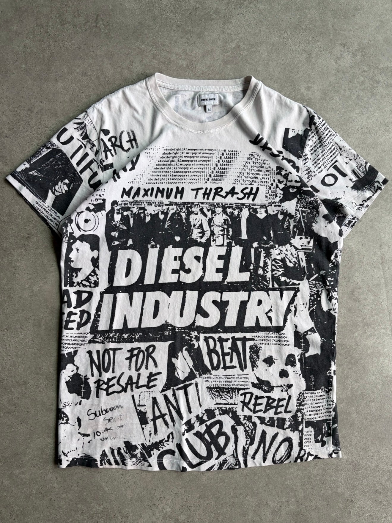 טי שירט Diesel Industry גרפית וינטג׳ - M