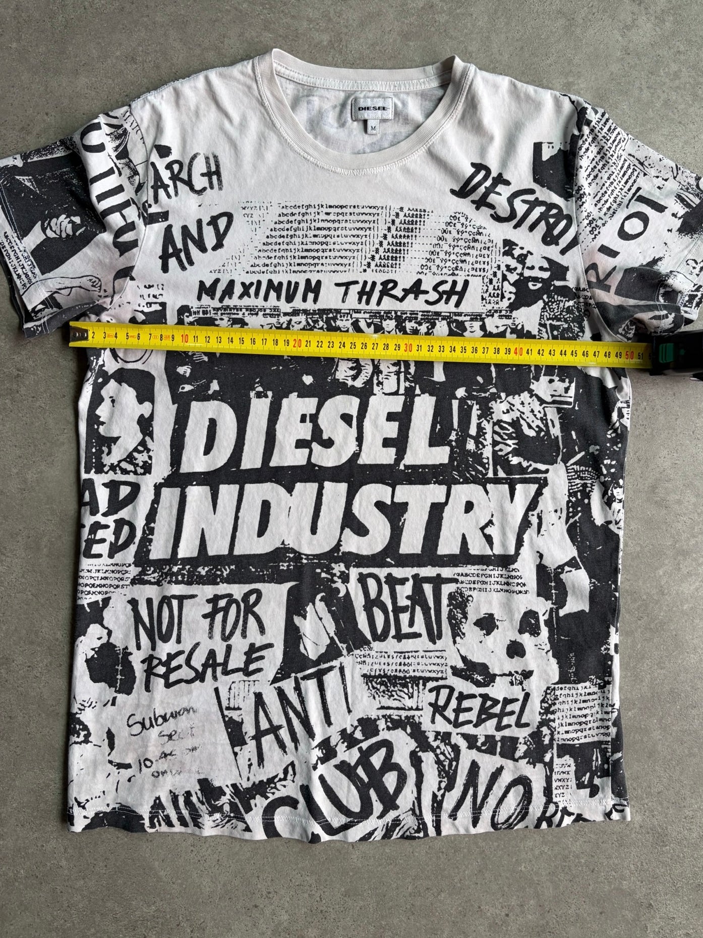 טי שירט Diesel Industry גרפית וינטג׳ - M
