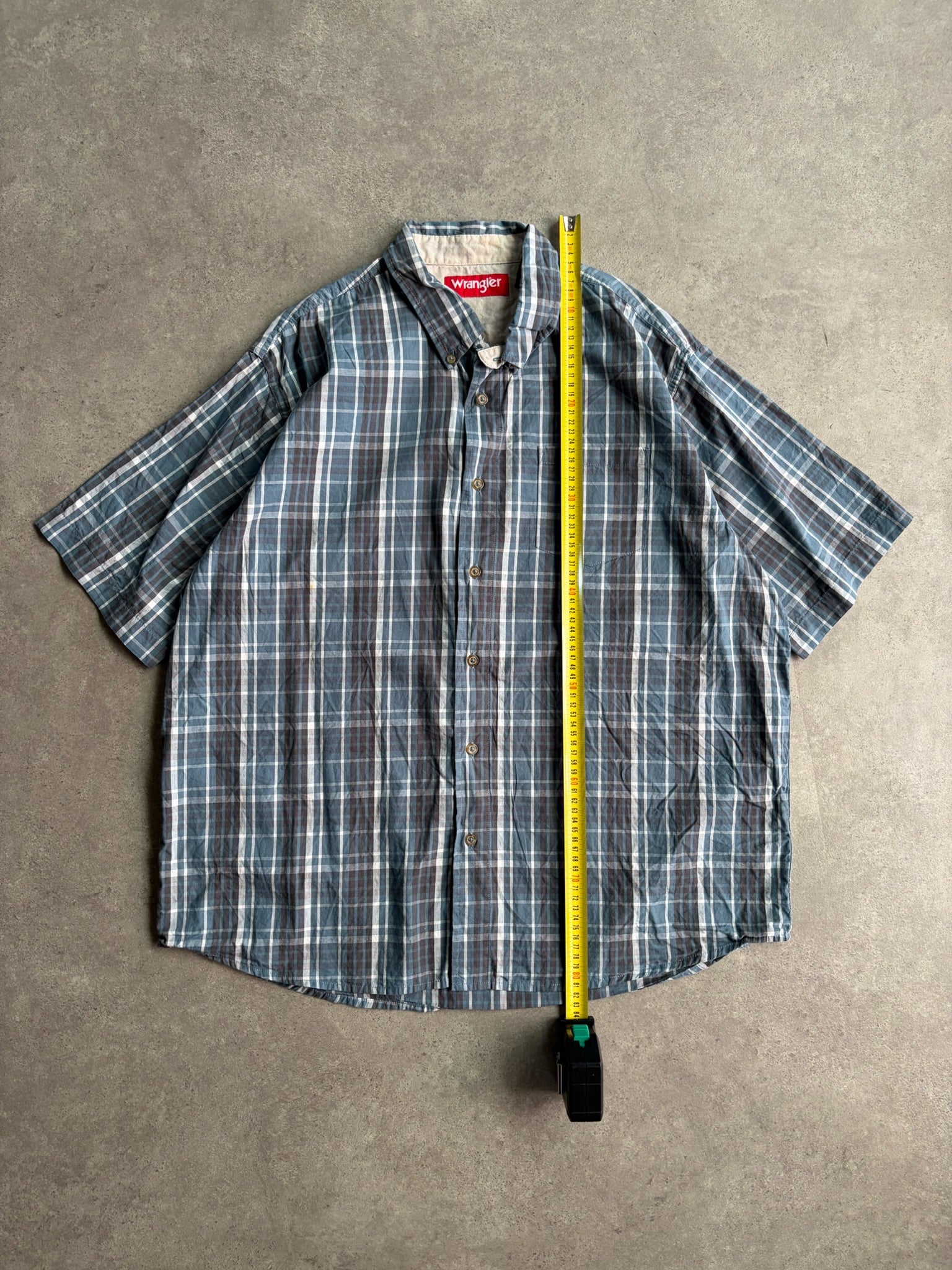 חולצת כפתורים Wrangler משובצת וינטג׳ - 3XL