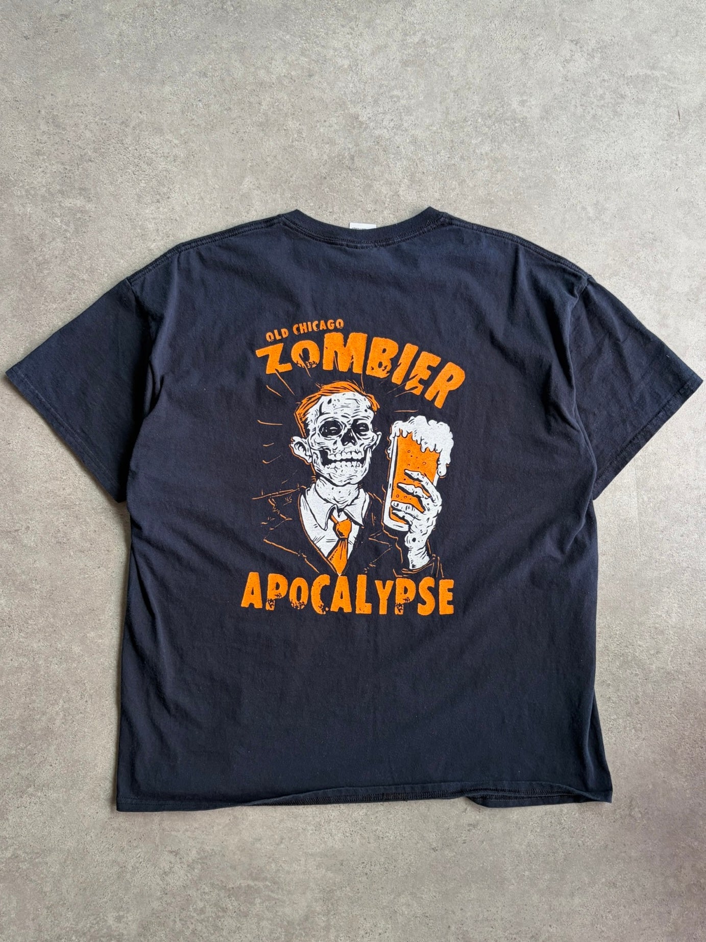 טי שירט Halloween Zombie Apocalypse וינטג׳ - L