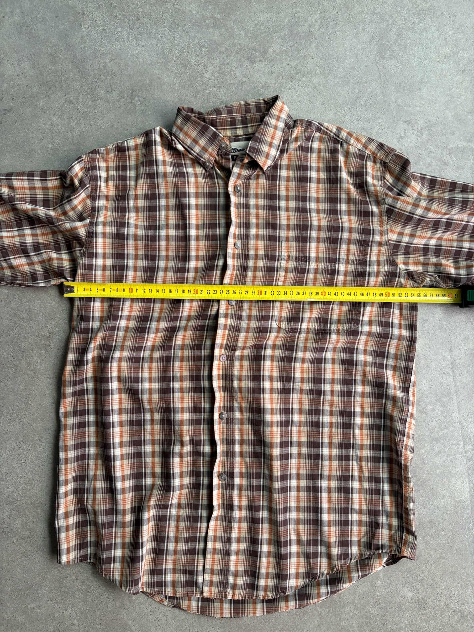 חולצת פלנל משובצת Wrangler וינטג׳ - L