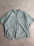 חולצת עבודה ירוקה Wrangler וינטג׳ - 3XL
