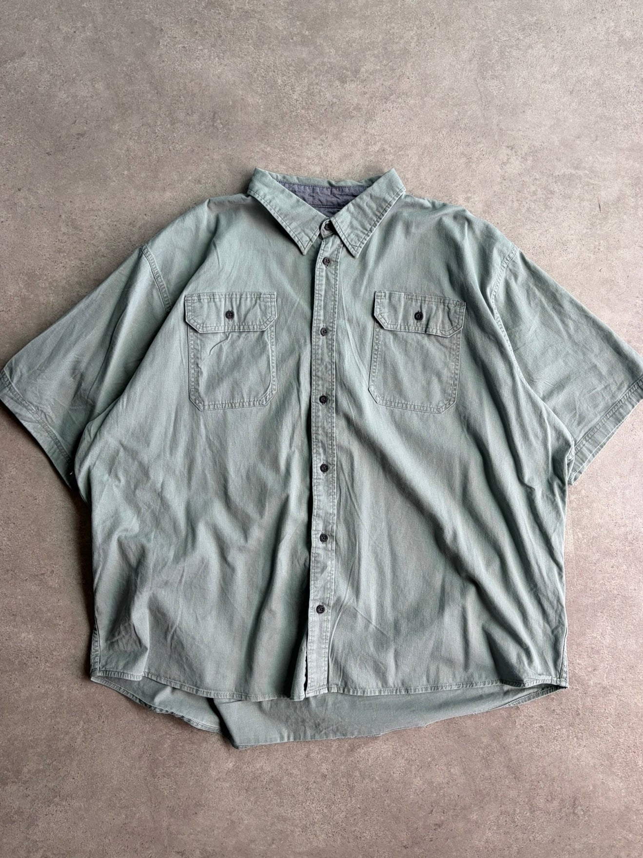חולצת עבודה ירוקה Wrangler וינטג׳ - 3XL