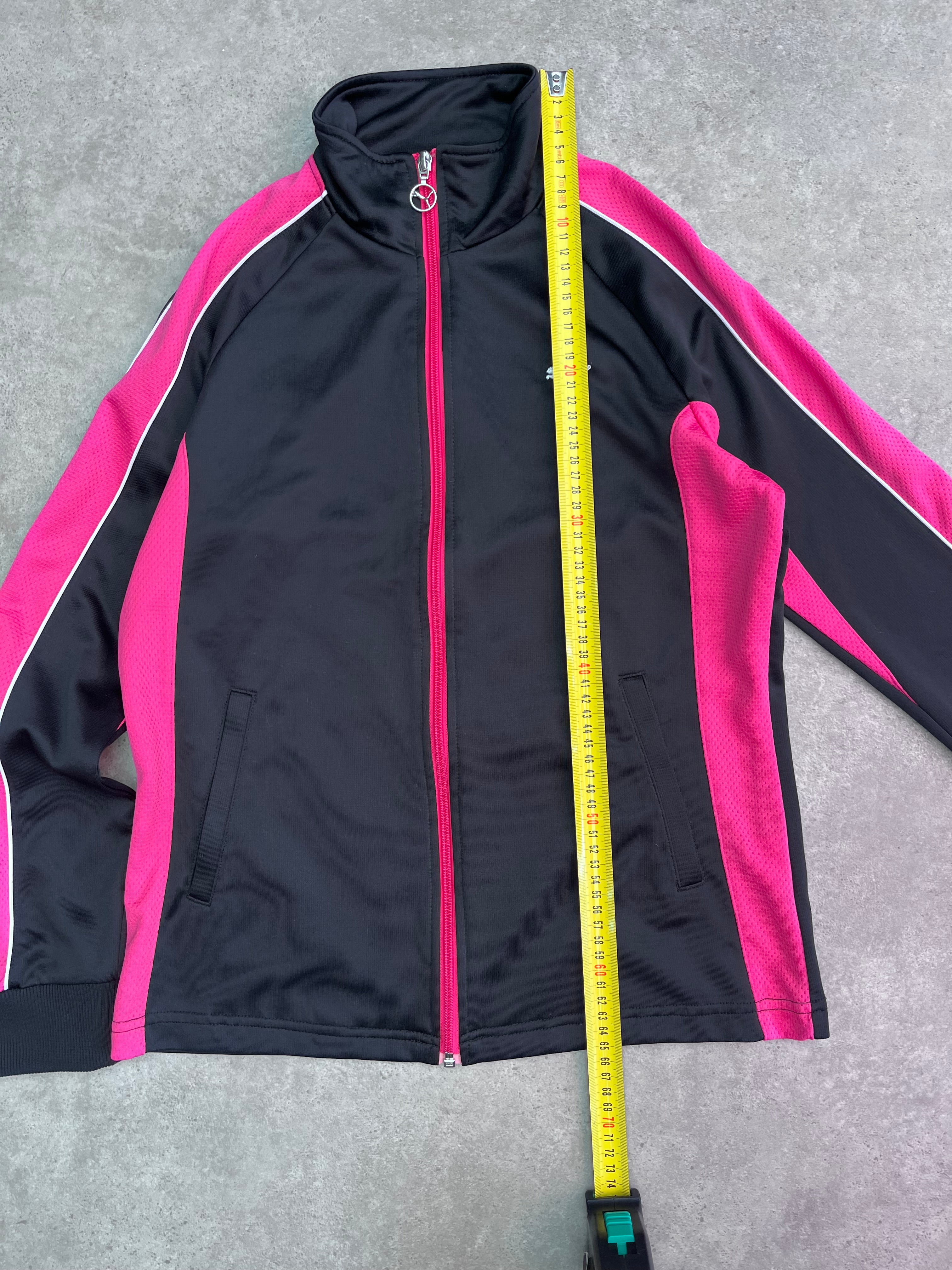 ג׳קט טרנינג Puma שחור-ורוד וינטג׳ - S