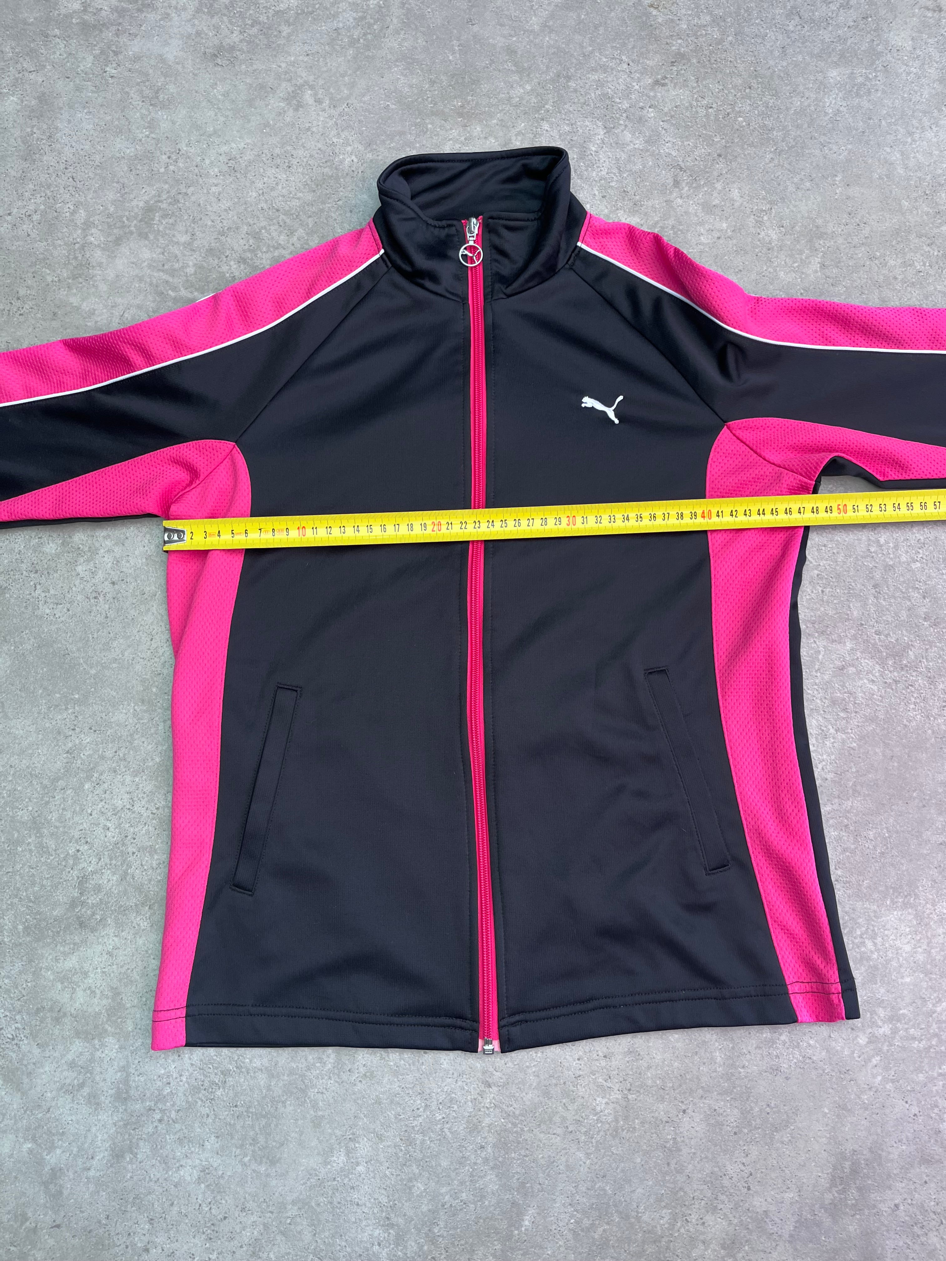 ג׳קט טרנינג Puma שחור-ורוד וינטג׳ - S