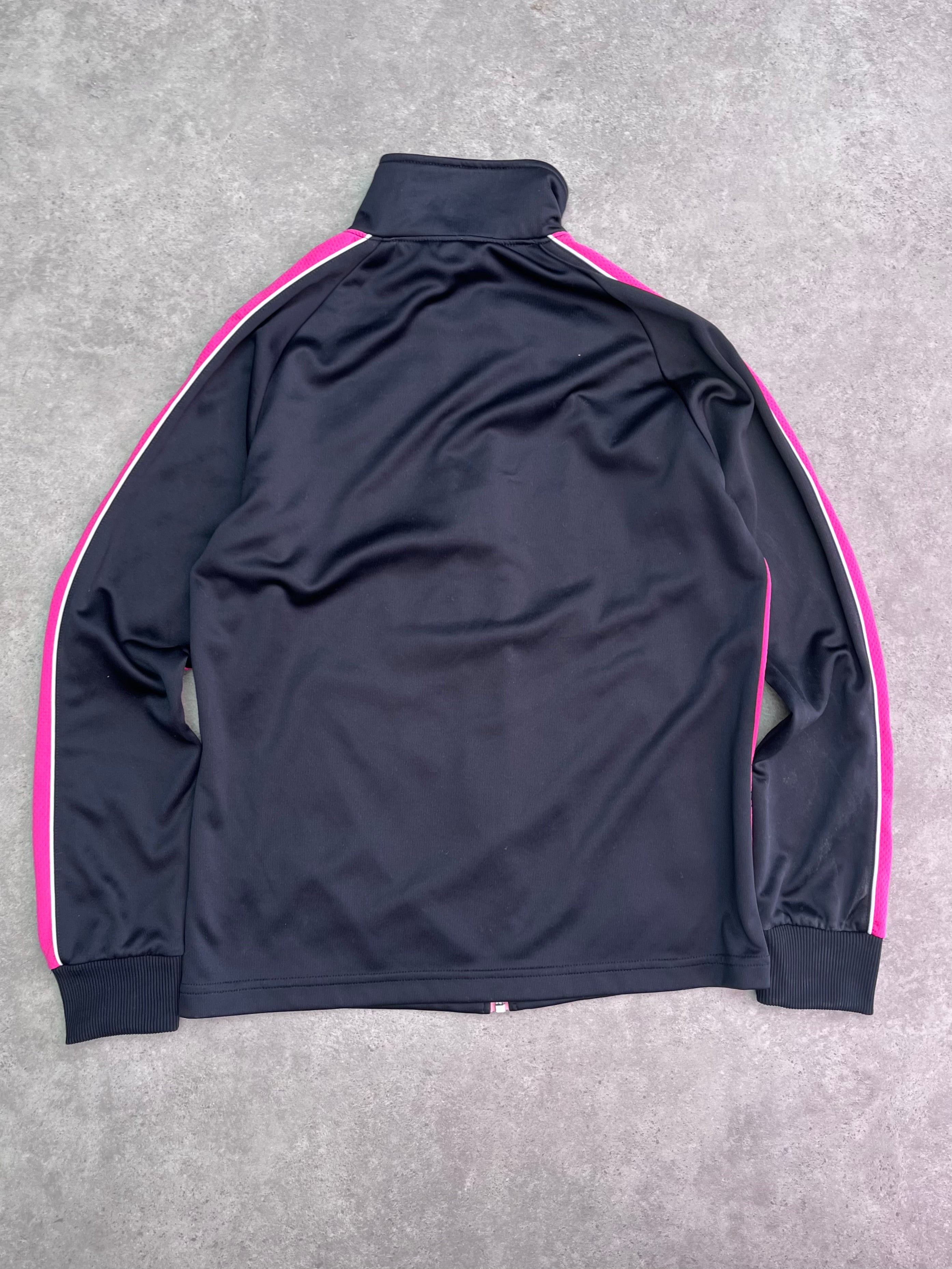 ג׳קט טרנינג Puma שחור-ורוד וינטג׳ - S
