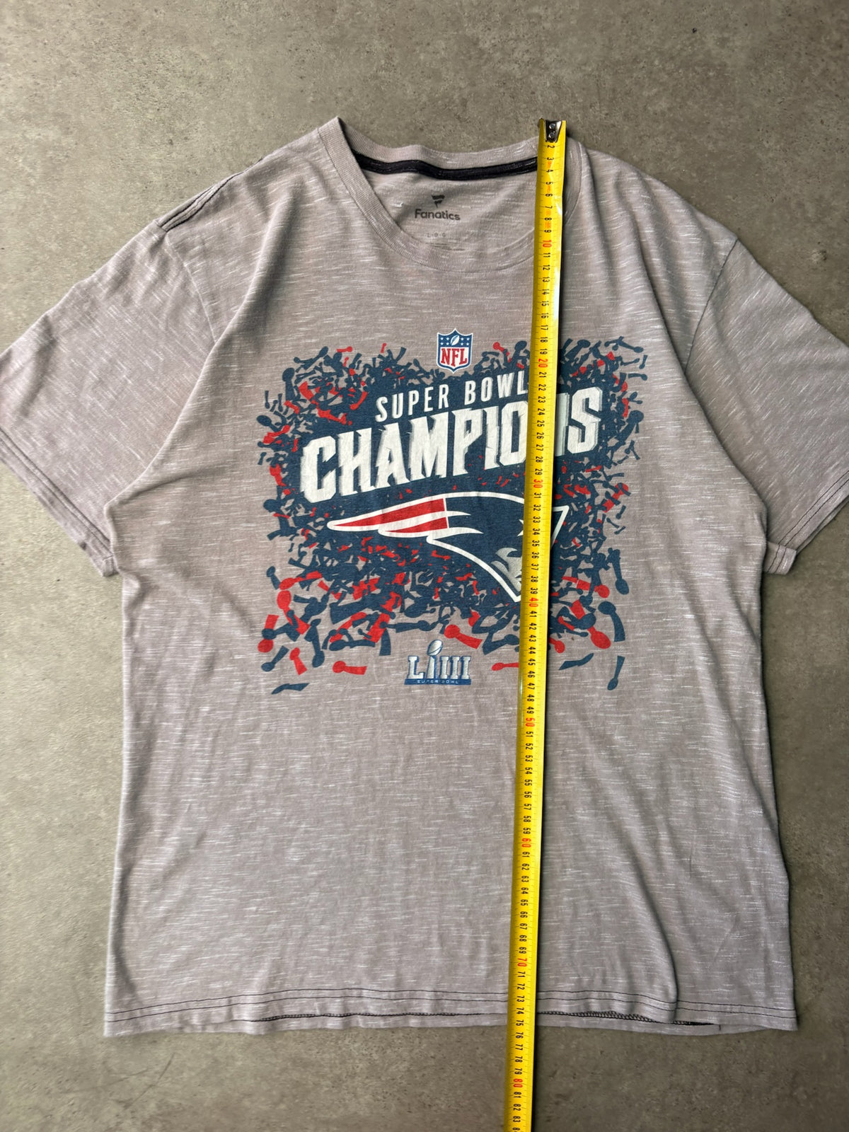 טישירט Fanatics NFL Patriots Super Bowl LIII וינטג׳ - M – טי שירט וינטג׳, תמונה 4
