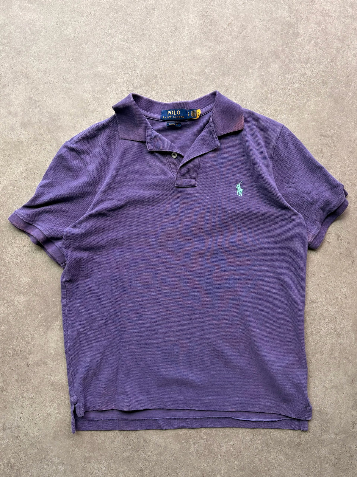 פולו Polo Ralph Lauren וינטג׳ סגול - S – חולצת פולו וינטג׳ ראלף לורן | DNA תל אביב