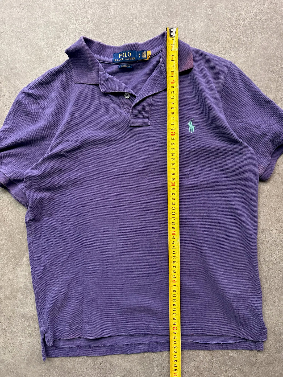 פולו Polo Ralph Lauren וינטג׳ סגול - S – חולצת פולו וינטג׳ ראלף לורן, תמונה 7