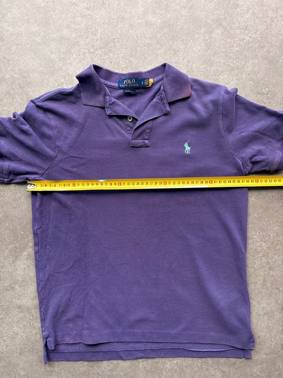 פולו Polo Ralph Lauren וינטג׳ סגול - S – חולצת פולו וינטג׳ ראלף לורן, תמונה 6