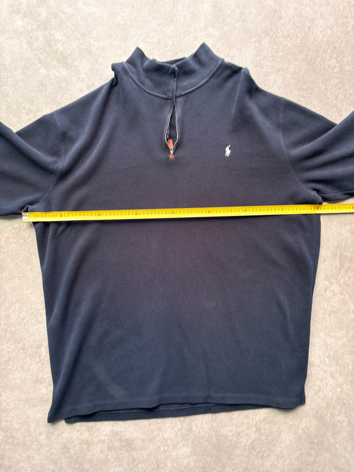סווטשירט Polo Ralph Lauren רבע רכיסה וינטג׳ - 5XL – סווטשירט וינטג׳ ראלף לורן, תמונה 3