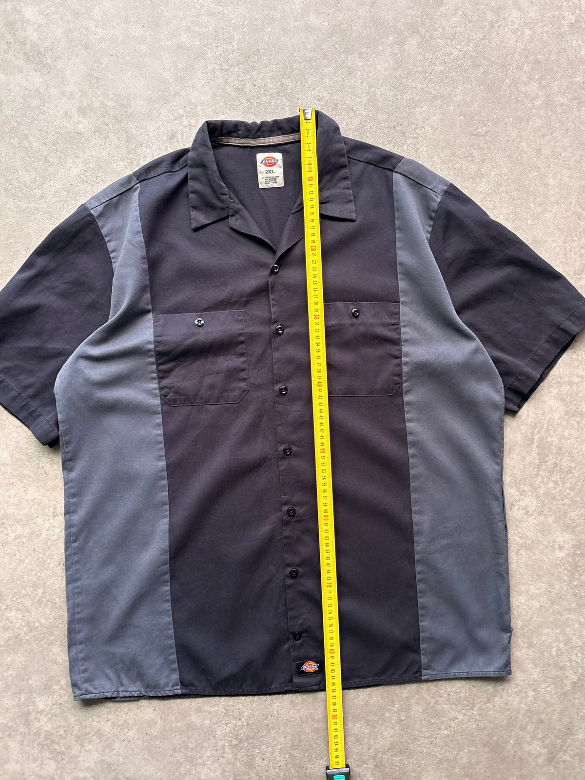 חולצת עבודה Dickies וינטג׳ - XXL – חולצה מכופתרת וינטג׳ דיקיס, תמונה 4