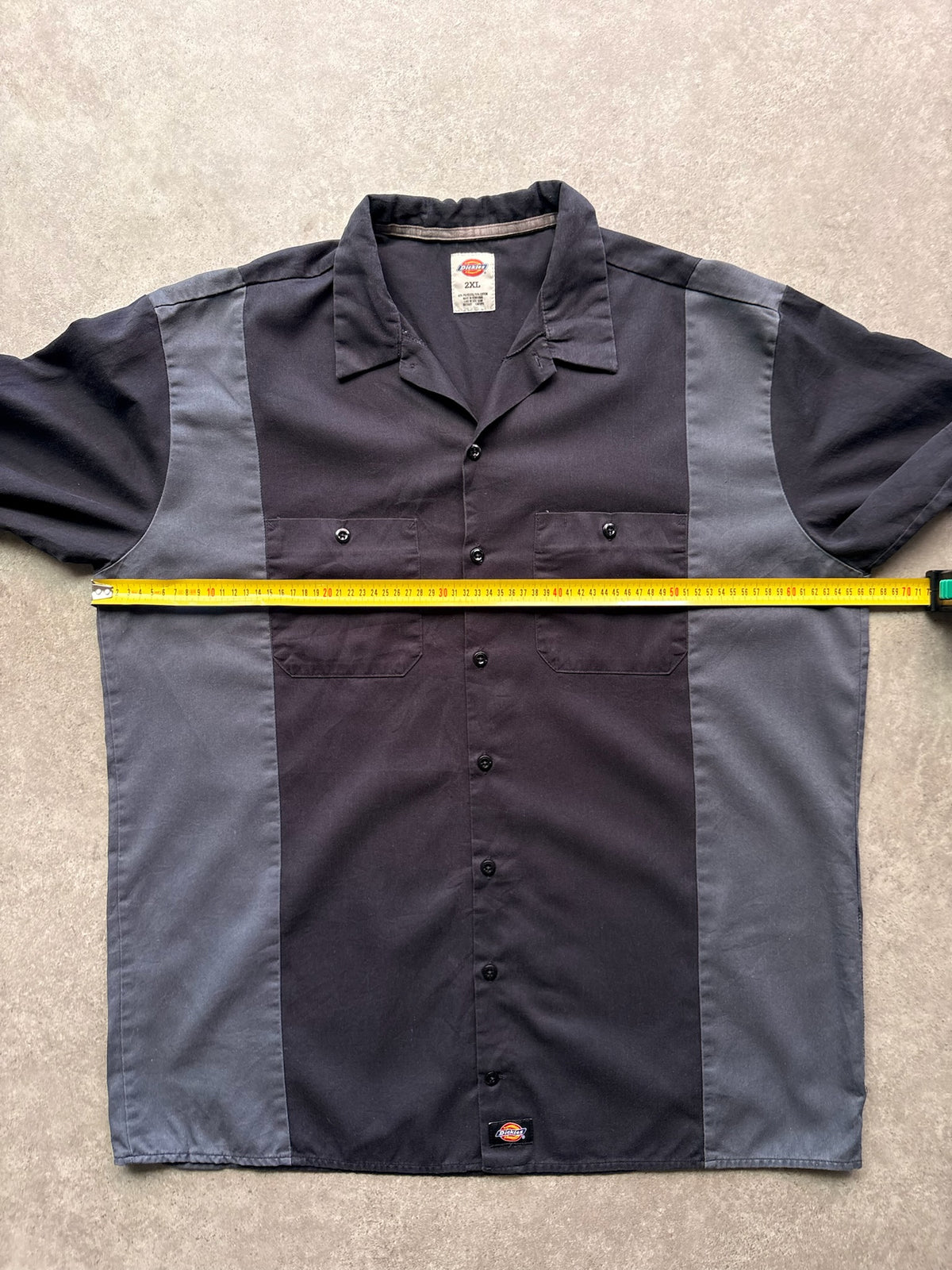חולצת עבודה Dickies וינטג׳ - XXL – חולצה מכופתרת וינטג׳ דיקיס, תמונה 3