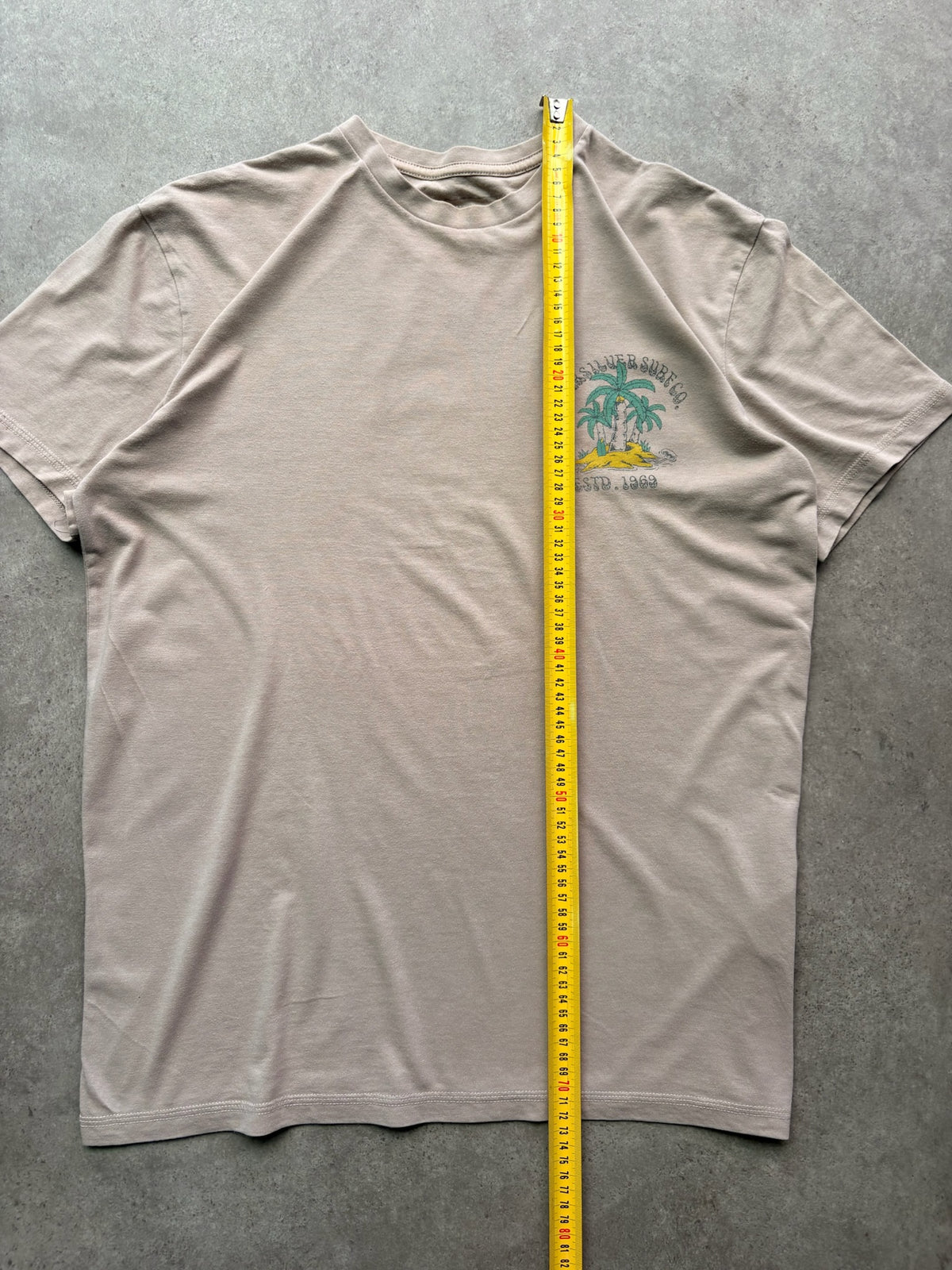 טישירט Quiksilver הדפס פאלמות וינטג׳ - M – טי שירט וינטג׳, תמונה 4