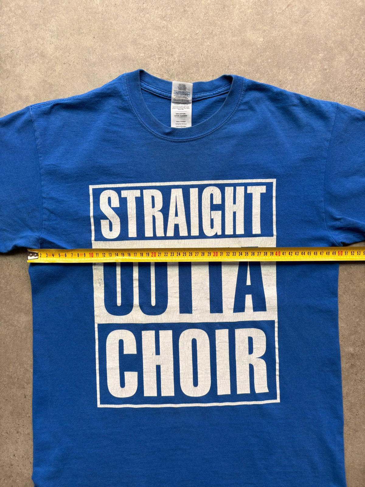 טישירט Straight Outta Choir וינטג׳ - S – טי שירט וינטג׳, תמונה 4