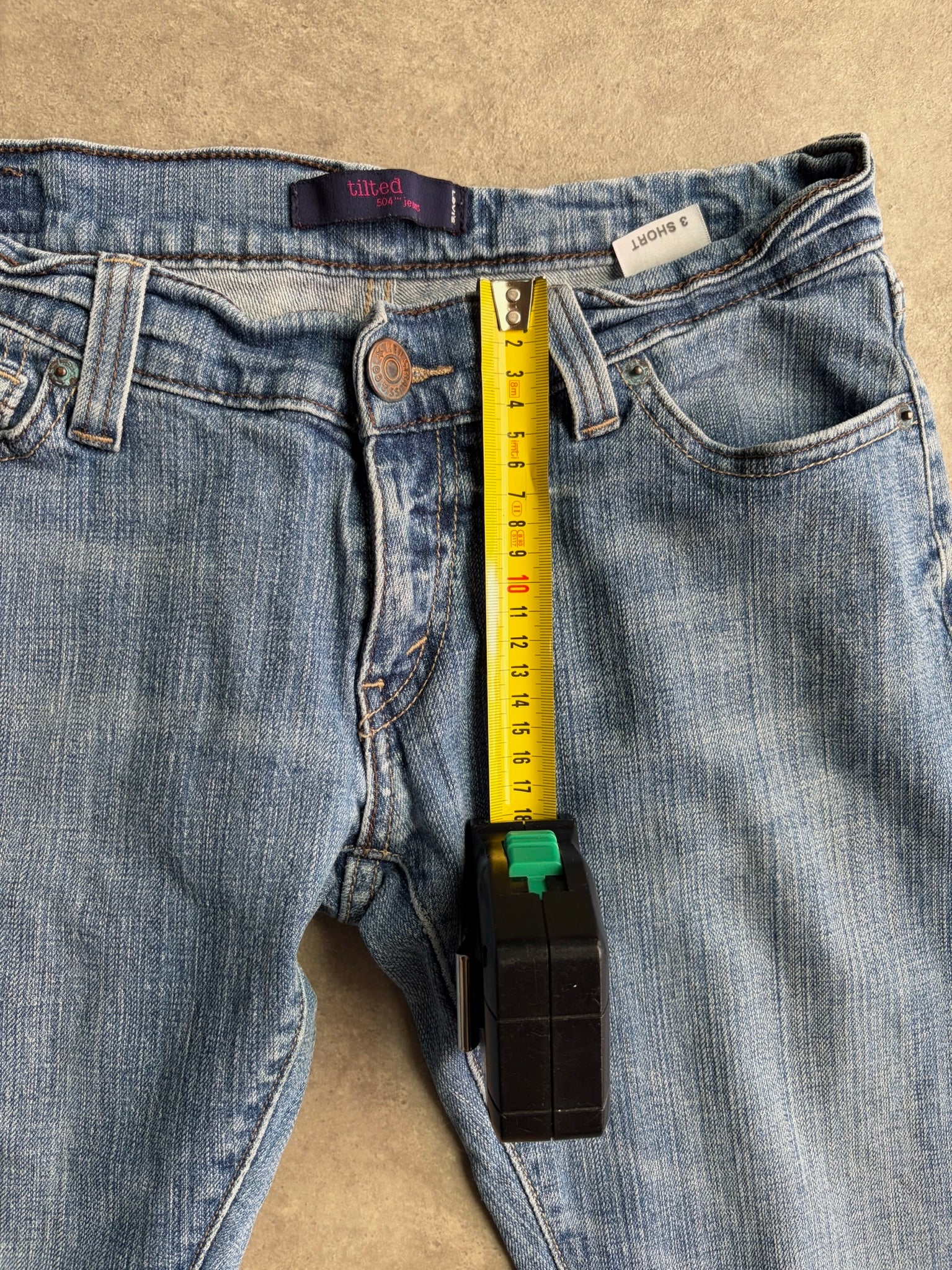 ג׳ינס נמוך Levi's 504 Tilted וינטג׳ - 27