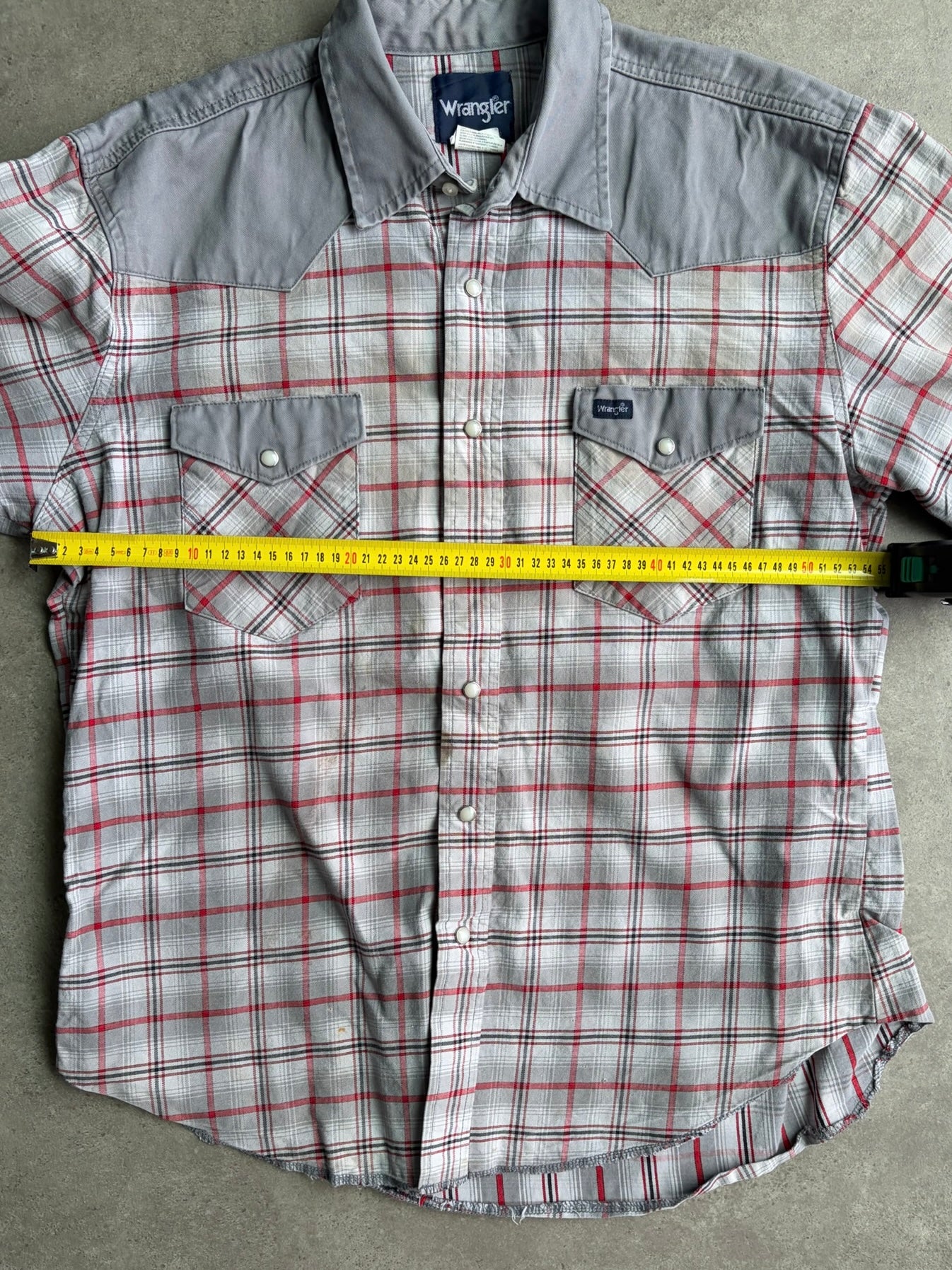 חולצת ווסטרן Wrangler משבצות וינטג׳ - M
