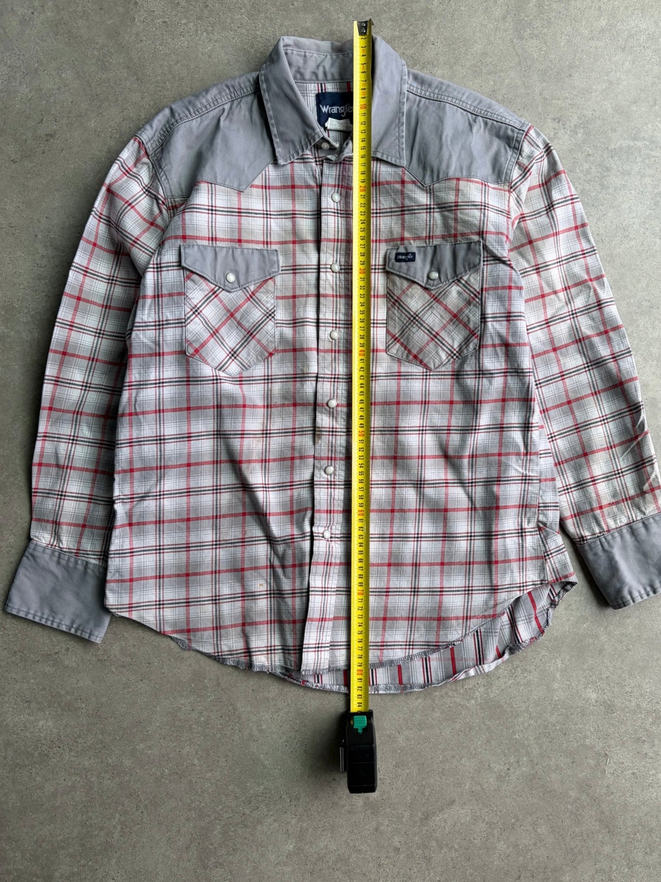 חולצת ווסטרן Wrangler משבצות וינטג׳ - M